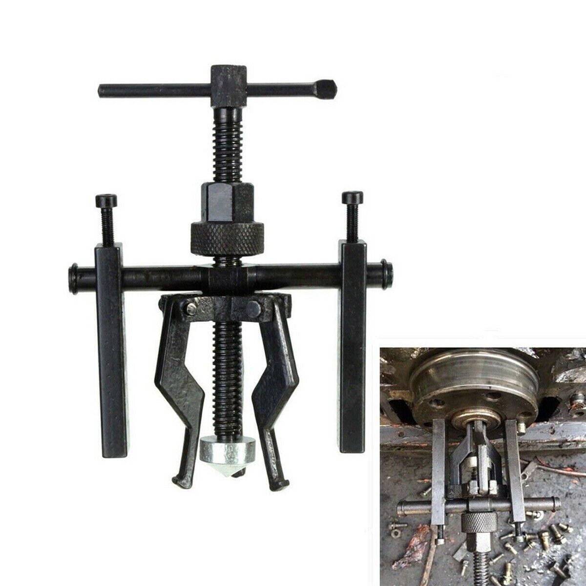 Estrattore Per Cuscinetti - 3 Ganci, Universale Per Interno/Esterno, Profondità Regolabile - Foto 4