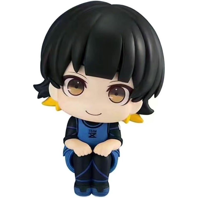 Dekoracja biurka w kształcie niebieskiego zamka, ozdoba na tort, dekoracja obudowy komputera, posąg (Bachira Meguru)