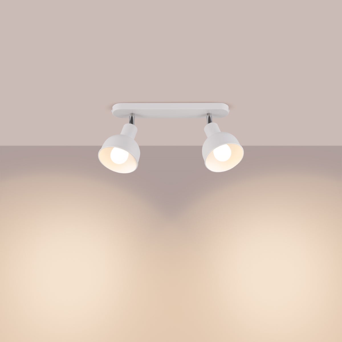 Plafon ZENDA 2 biały LED 3000K - 47x24x18.5cm Sollux