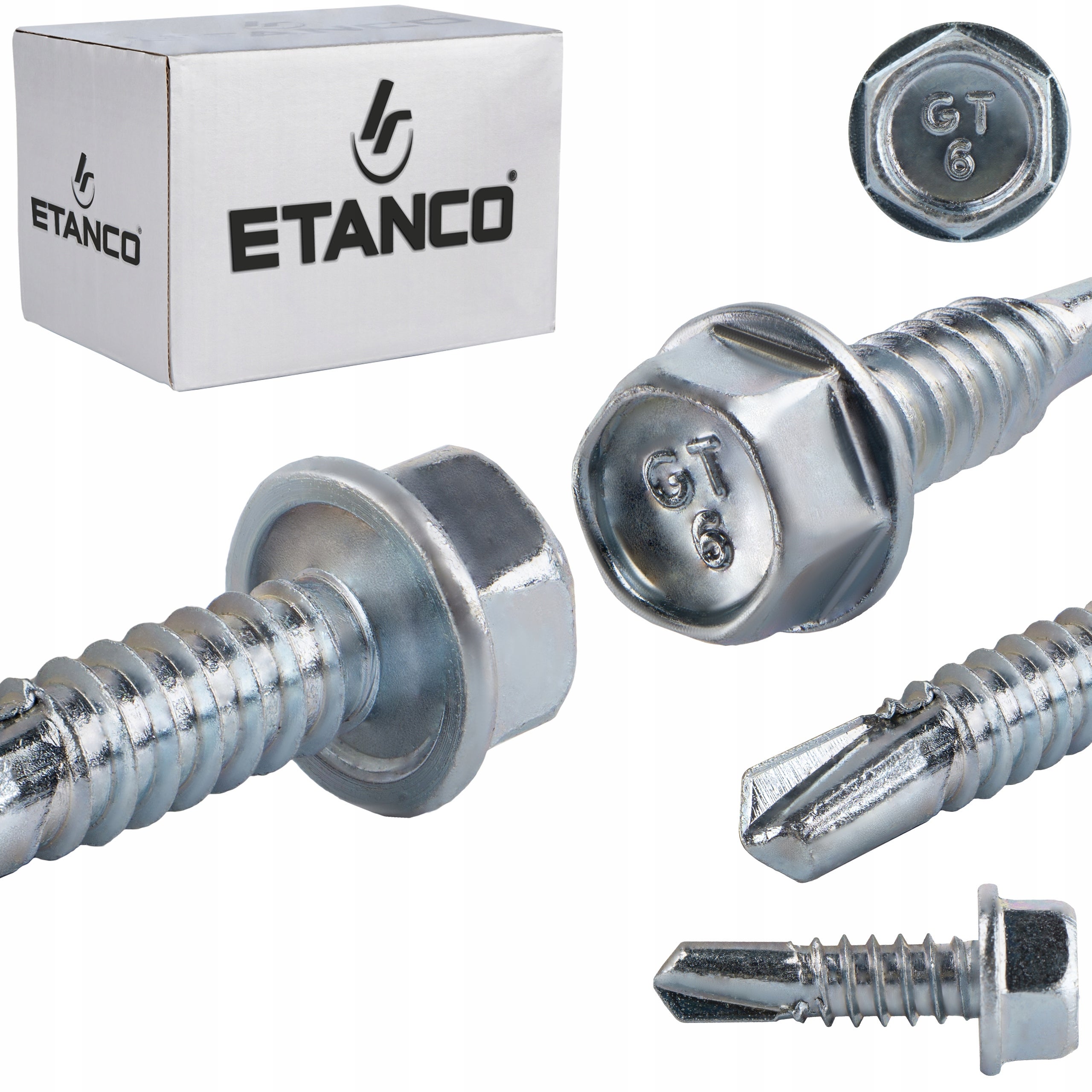 Wkręty samowiercące Etanco GT6 ocynkowane bez podkładki 6,3x25 mm 500szt