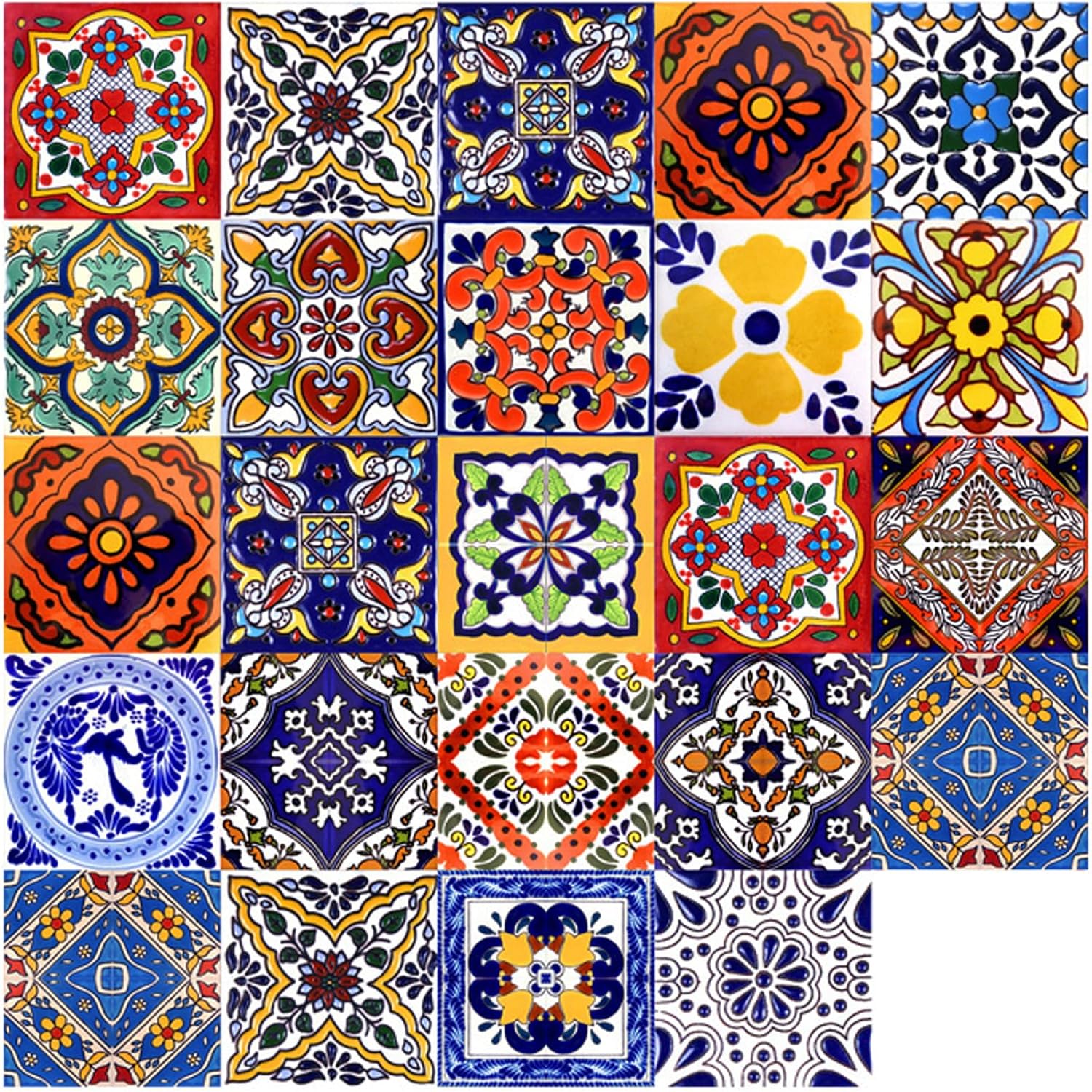 Naklejki na płytki, 24 sztuki, 15×15 cm, wodoodporne naklejki ścienne z PVC w stylu marokańskim, samoprzylepne płytki, dekoracyjne naklejki do kuchni,