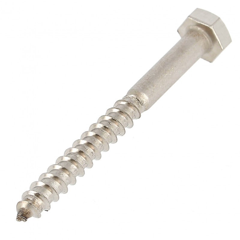 Tirefond 8X80 Inox A4 DIN 571 - 2
