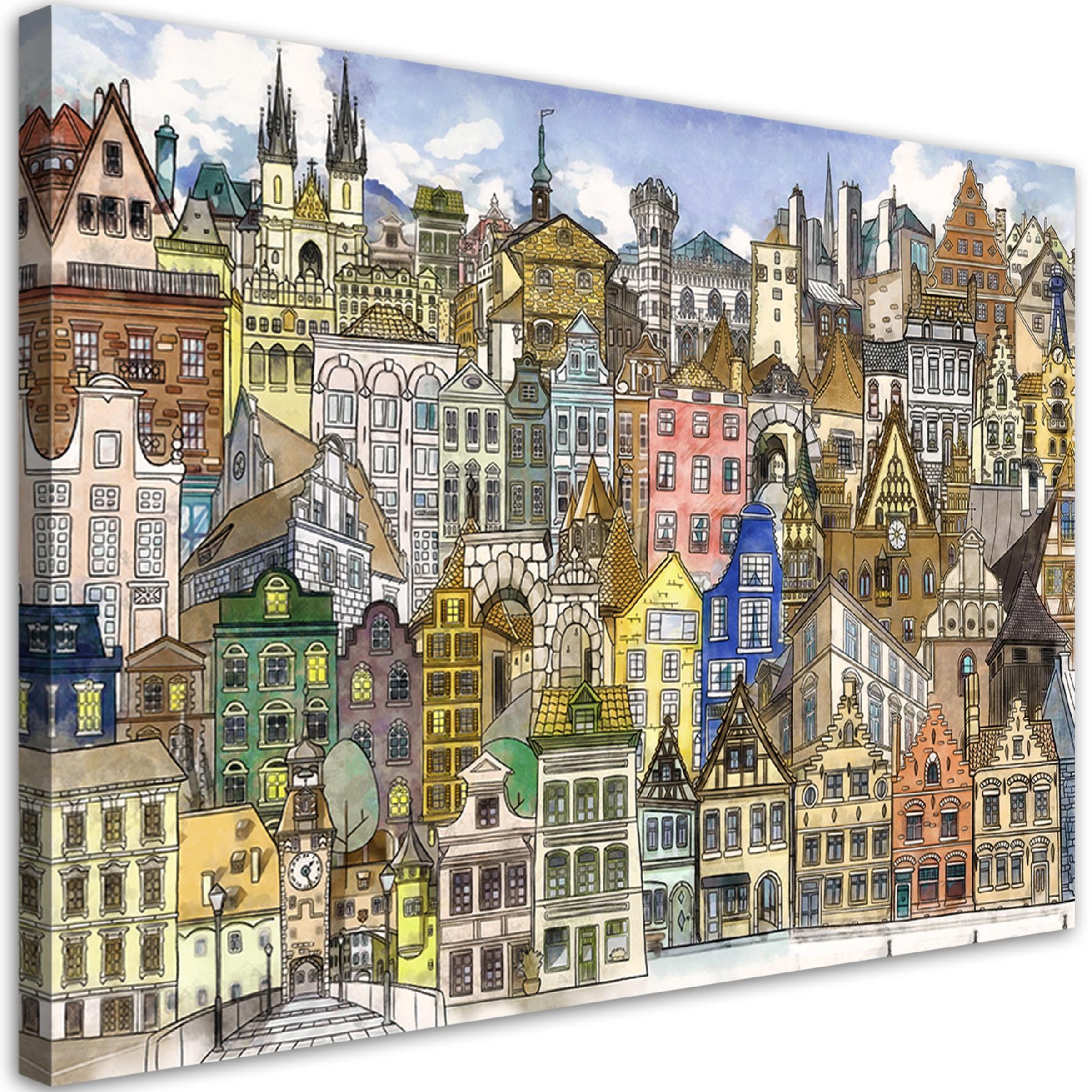 Obraz, Wesołe miasto 100x70