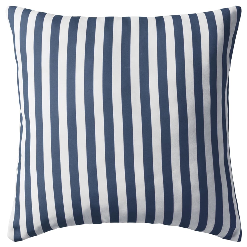 Cojines para exterior a rayas 45x45 cm azul marino 2 unidades vidaXL - 6