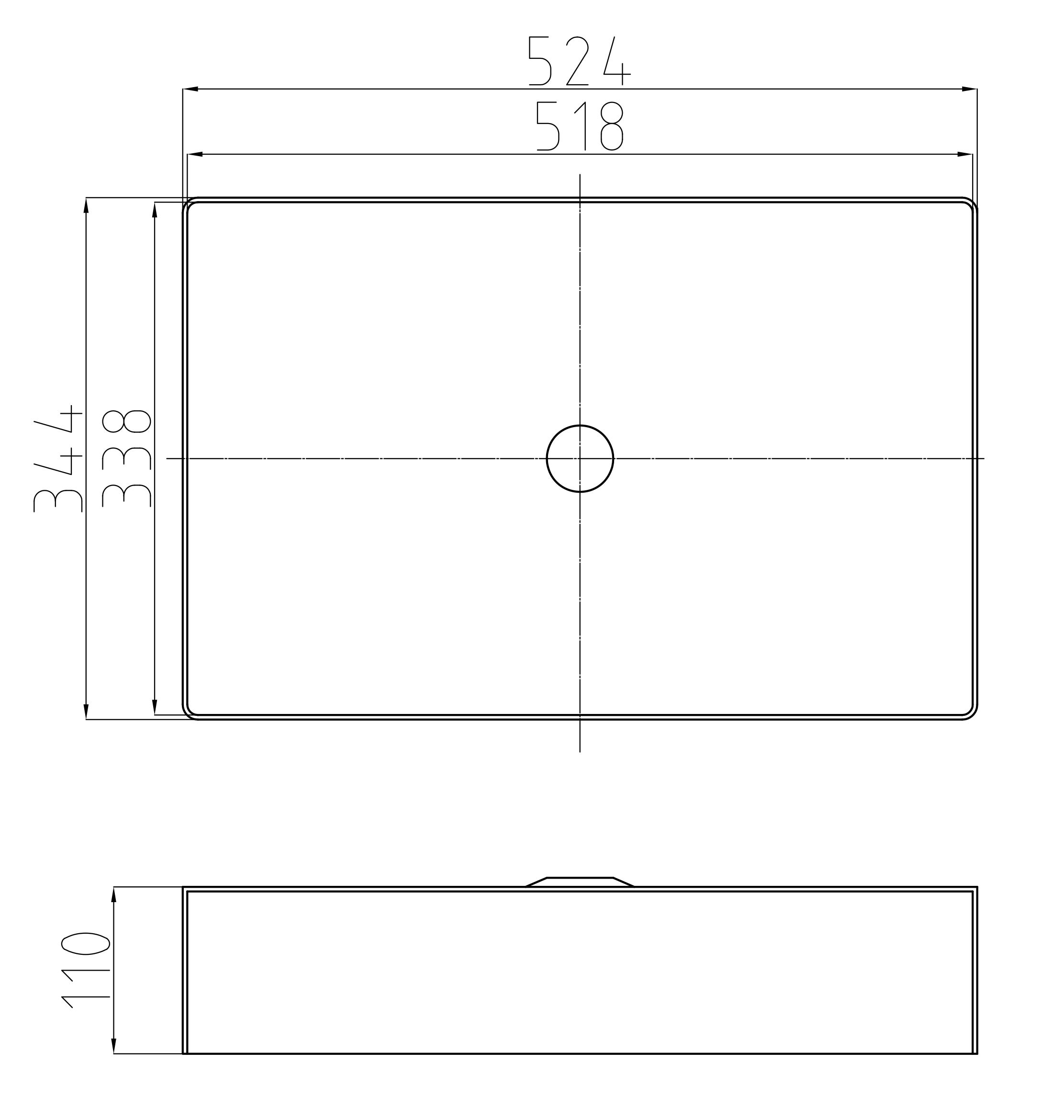 Bernstein Umywalka nablatowa NT12 stal nierdzewna - 52,4 x 34,4 cm - kolor Gunmetal - 4