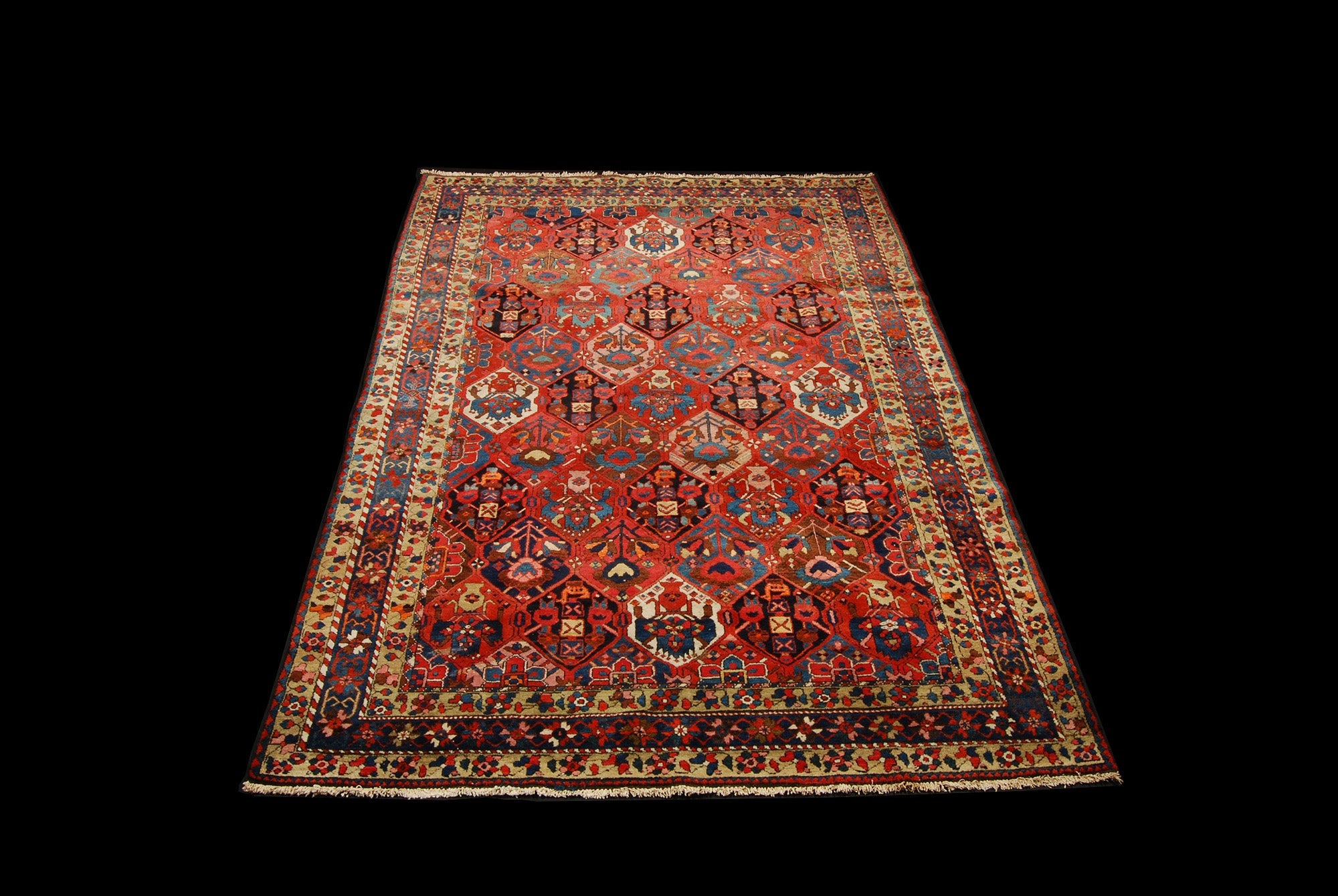 Alfombra oriental hecha a mano original, medida: 315x212 cm con certificado de autenticidad