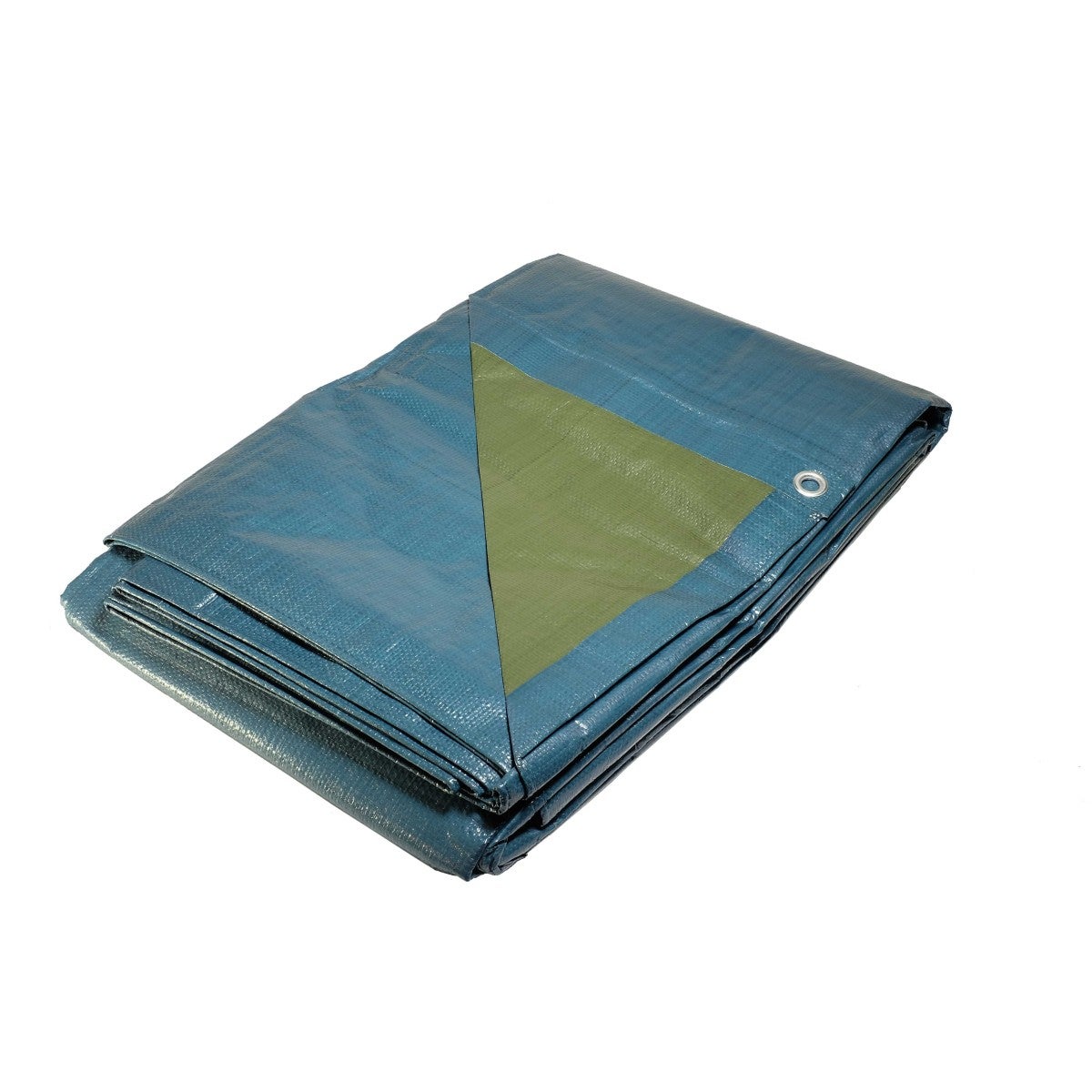Lona de plástico 10x15 m azul y verde 150g/m² - lona de protección de polietileno
