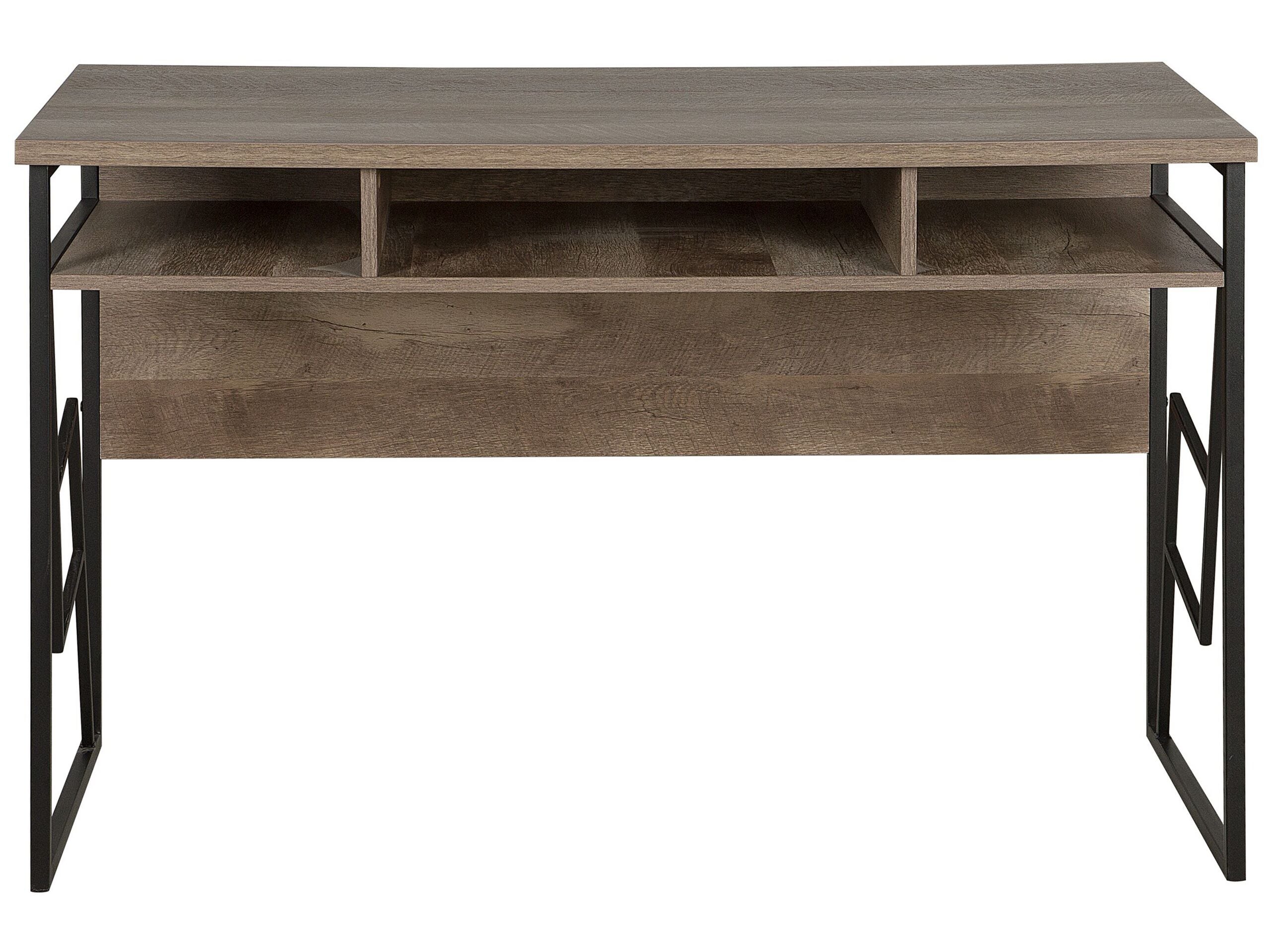 Table de bureau FORRES 120 cm 60 cm Marron/noir - 4