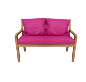 Cuscino Per Panca A Dondolo – 150x100x8 Cm, Antiscivolo, Per Esterni/interni, Rosso, In Poliestere E Cotone Perlato