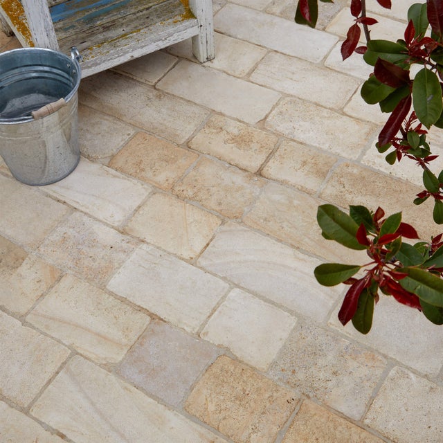 Pavé Pierre Antica Beige Longueur Libre x15x1,5 cm (vendu au m²) - RO'MA NATURE