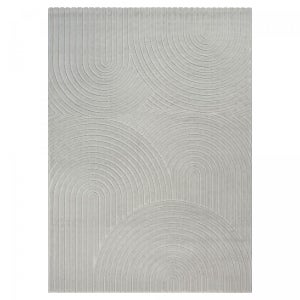 Tapis Jardin Extérieur TT Home 160 Cm Rond - Polypropylène Beige - Résistant Aux Intempéries - Pour Terrasse, Balcon, Salon D'extérieur