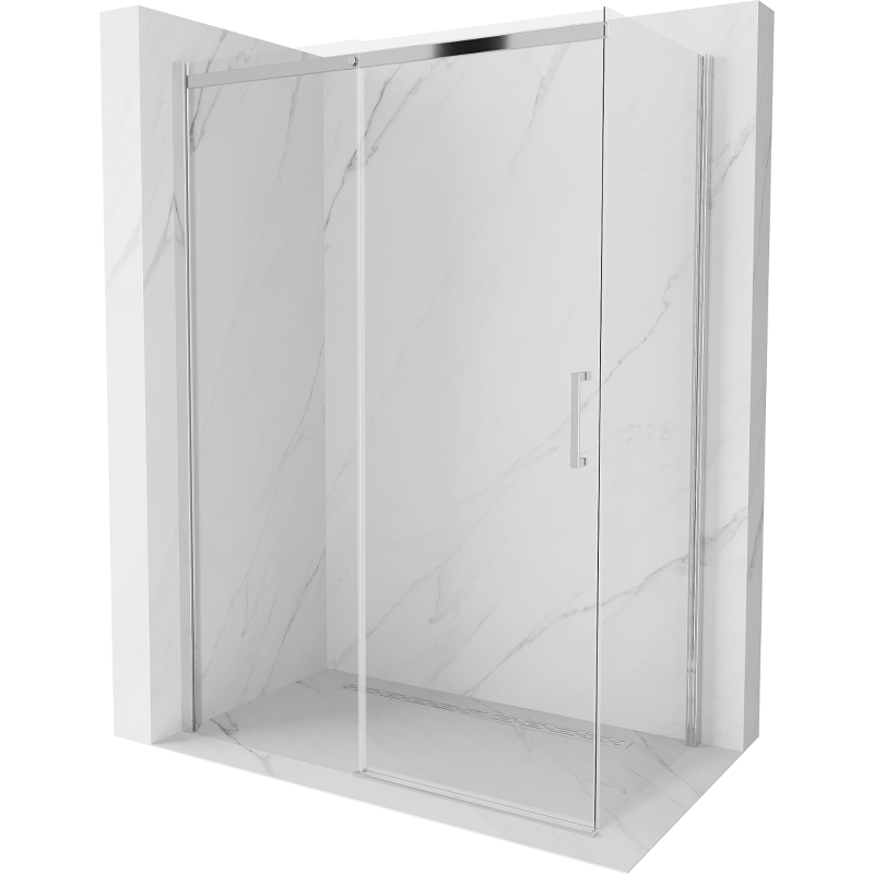 Mexen Omega kabina prysznicowa rozsuwana 160 x 70 cm, transparent, chrom - 825-160-070-01-00