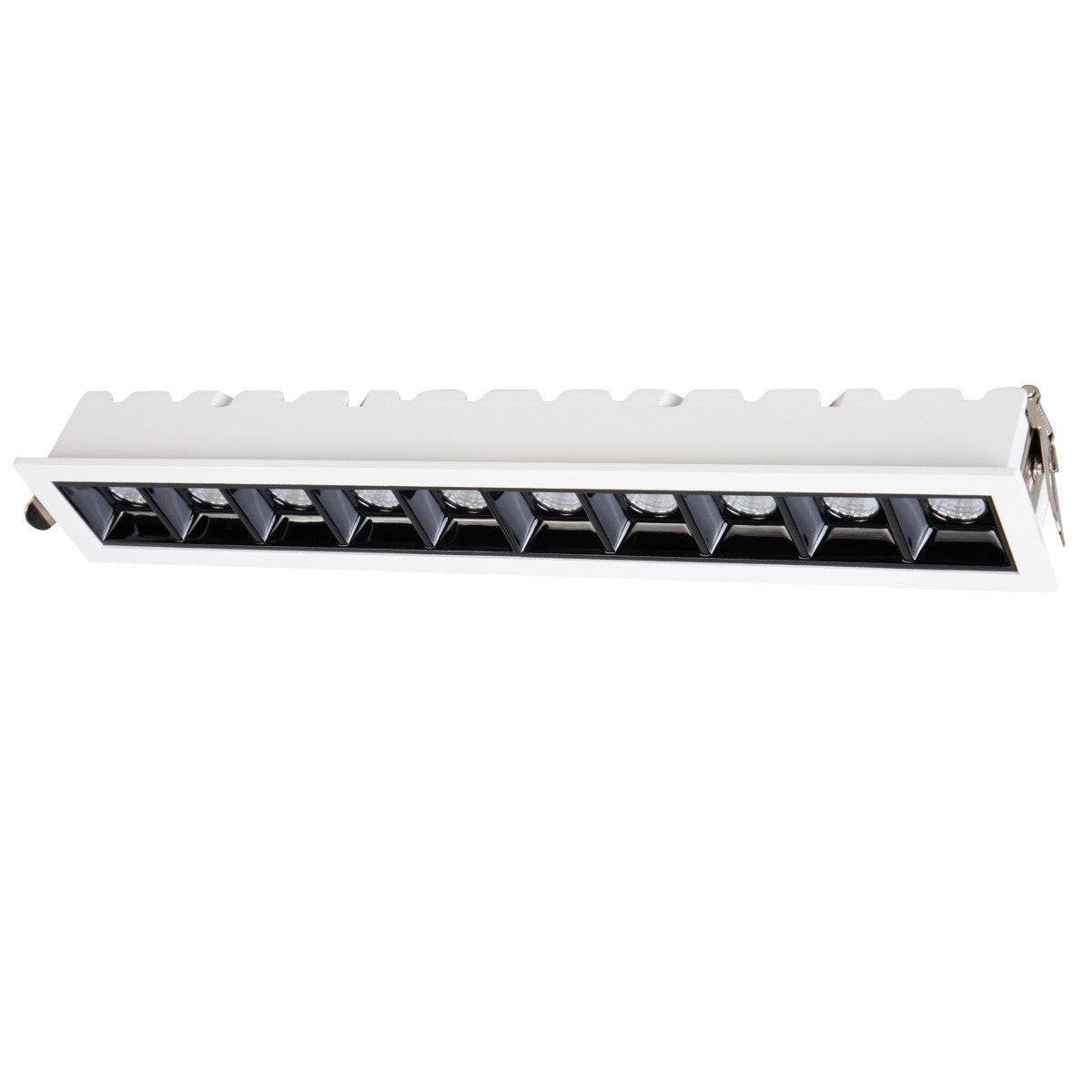 Oprawa wpuszczana LED SOLAR 20W 3000K 1800lm aluminium biało-czarna wym:3,8x28,2x4,5cm IP20 Light Prestige