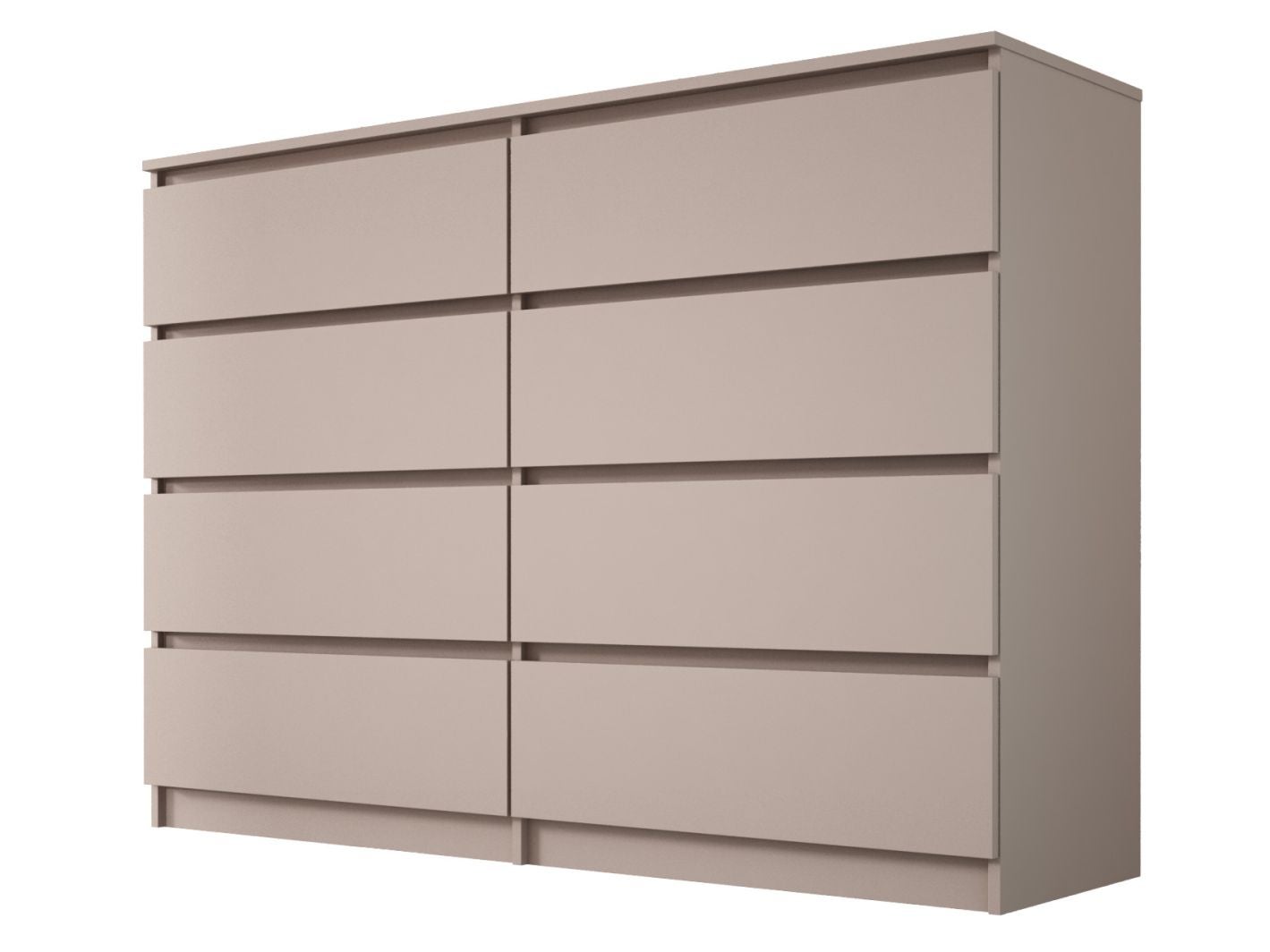Komoda, 8 szuflad, toffi, 139 x 39 x 101 cm