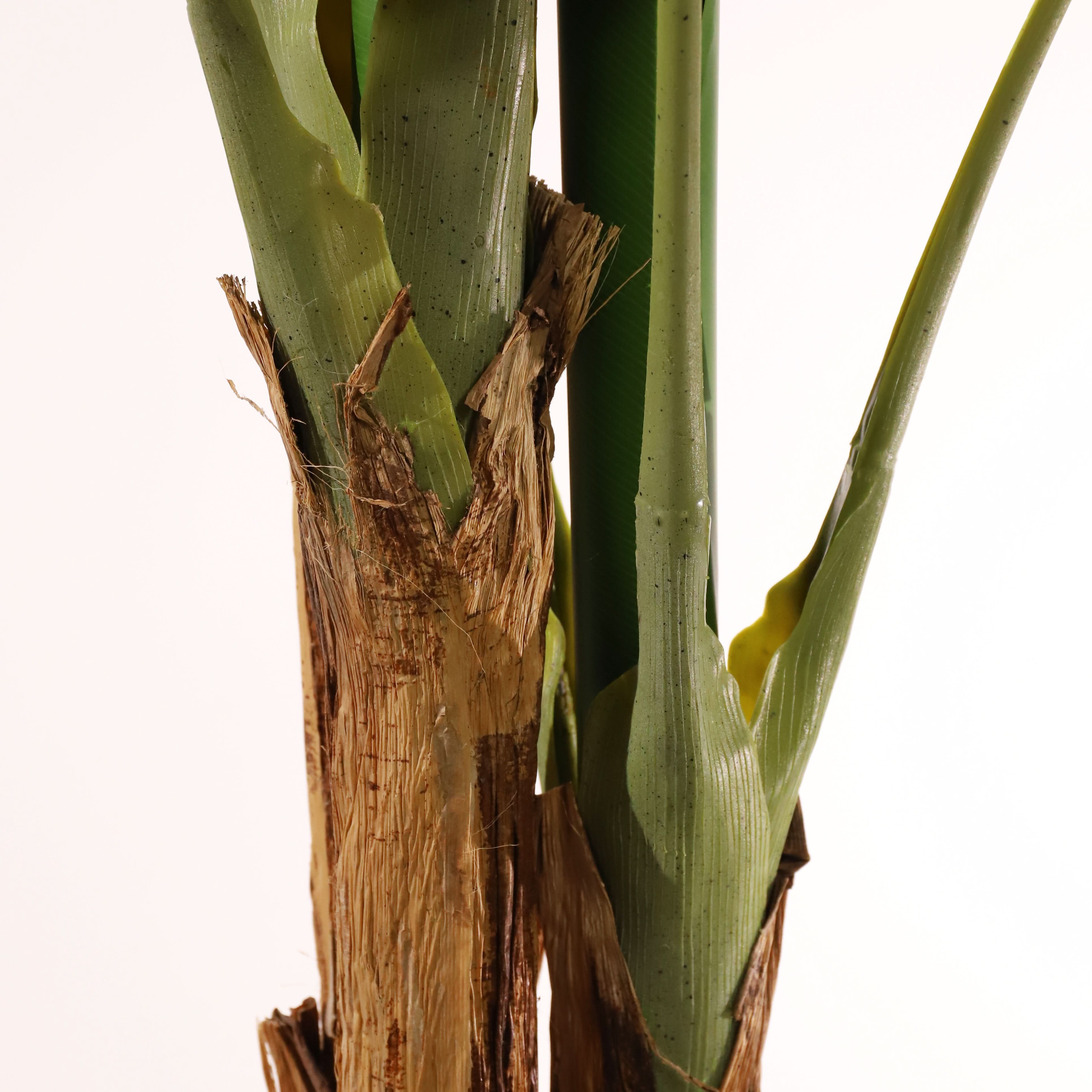 Planta artificial Bananera Marrón y verde 180 cm | Naturing Monde - Para interior - Tronco natural - En maceta - 8
