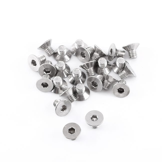 Assortimento di viti a esagono incassato in acciaio inossidabile A2 con dadi esagonali (testa piatta) - Set M4 | Leroy Merlin Assortimento di viti a esagono incassato in acciaio inossidabile A2 con dadi esagonali (testa piatta) - Set M4 | Leroy Merlin