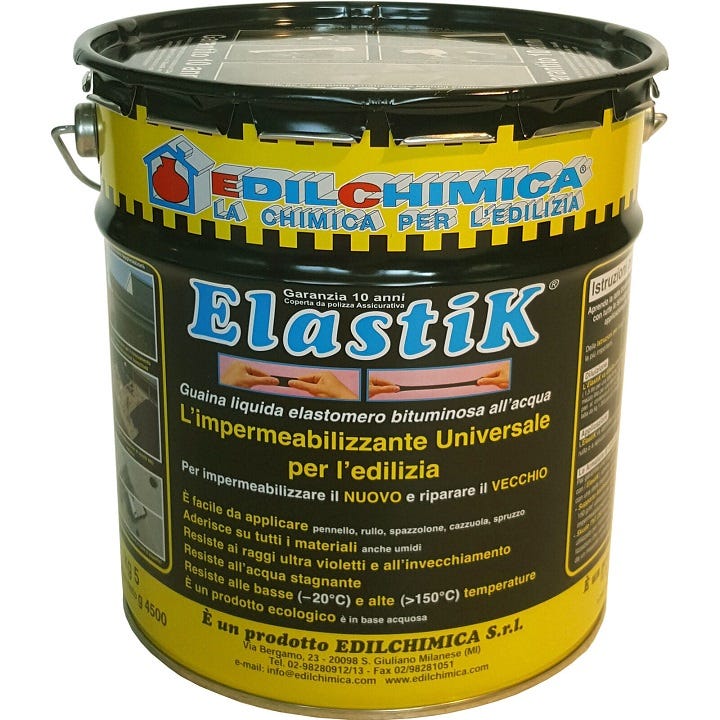 Elastik guaina liquida elastomero bituminosa all'acqua da 5 kg | Leroy Merlin Elastik guaina liquida elastomero bituminosa all'acqua da 5 kg | Leroy Merlin