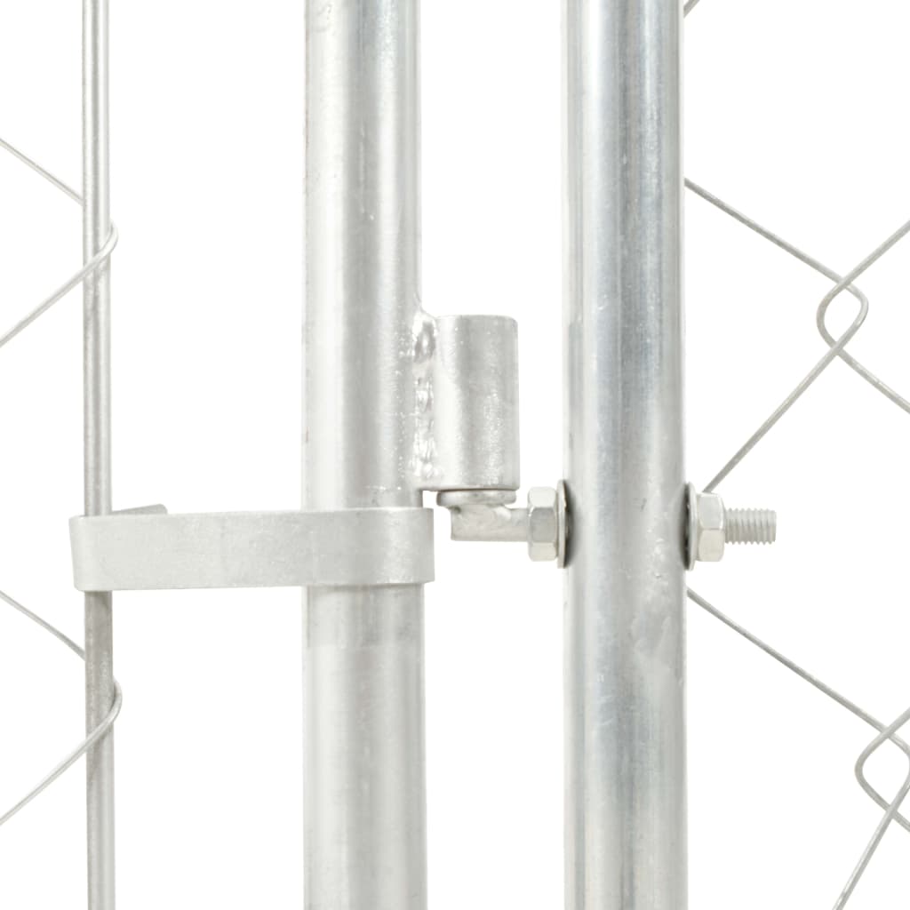 Canil de exterior com telhado 100x100x125 cm vidaXL - 8