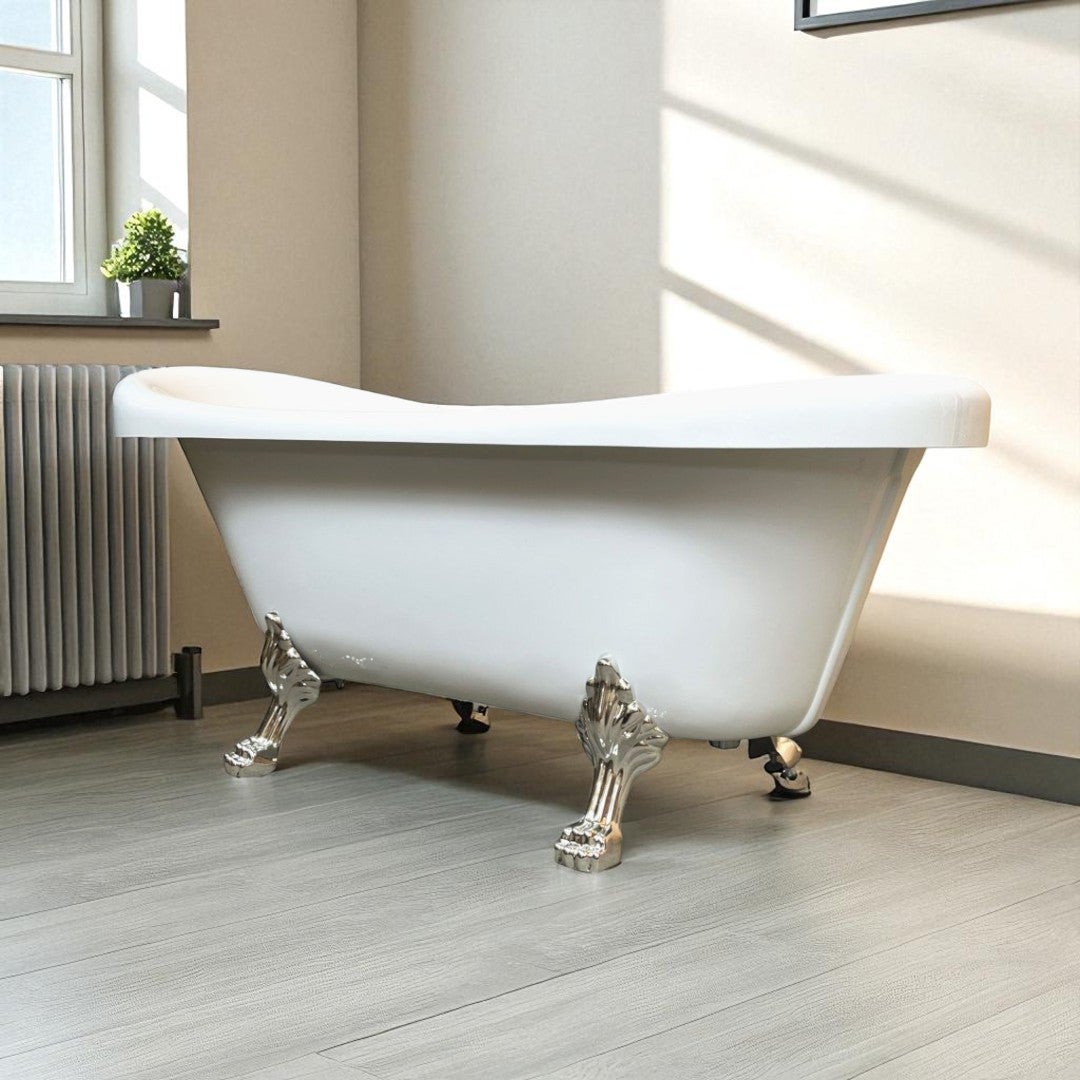 Vasca Da Bagno Freestanding ALIENA – Acrilico Nero Opaco, Scanalata, 220 Litri, 150x75x58 Cm, Con Scarico E Troppopieno Inclusi