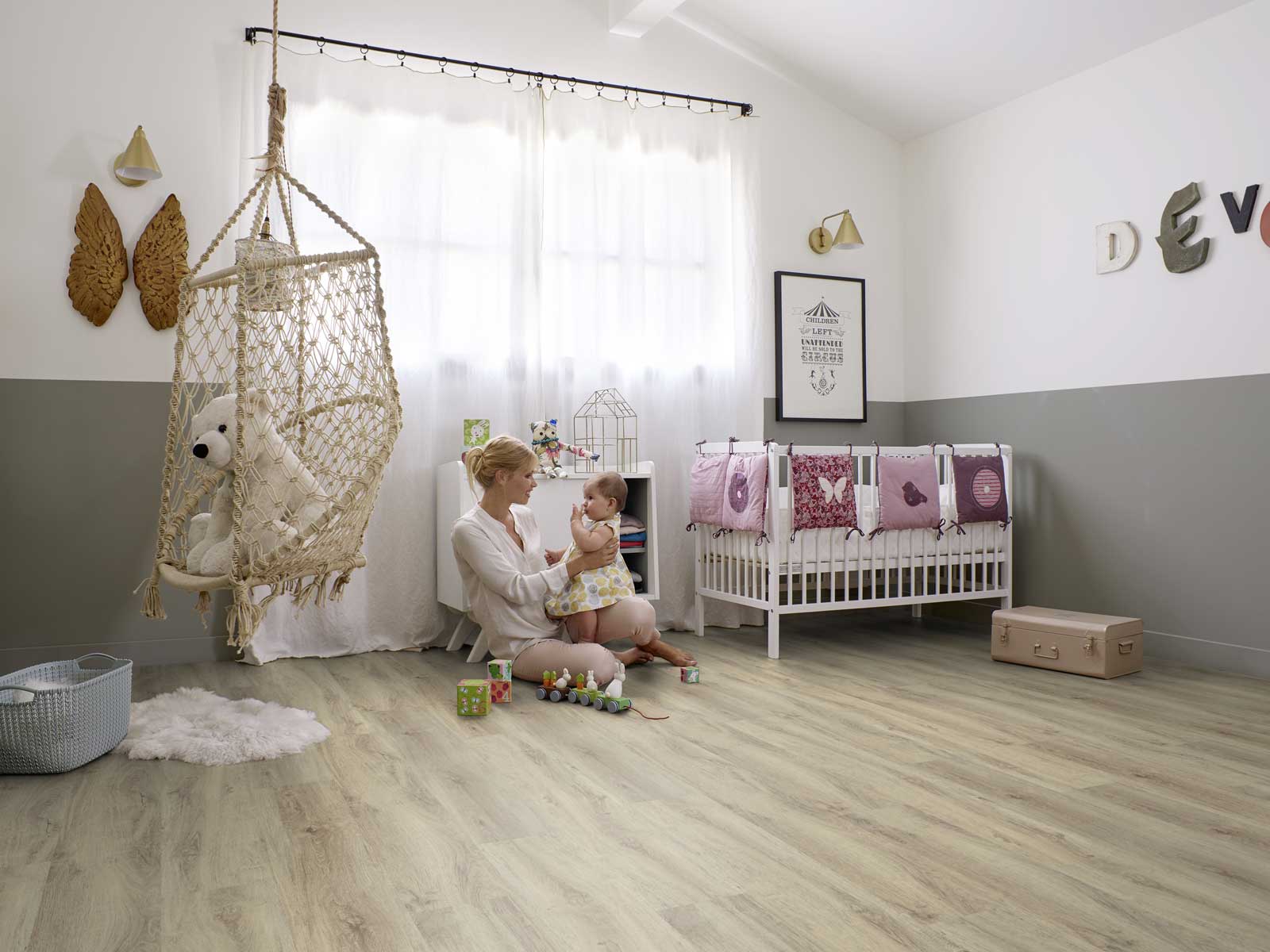 Lame PVC effet bois naturel, Gerflor Senso Clic Premium 1213 Kariba blond, 146,1 x 24 cm, pose clipsable, pour habitat et commerces - 9