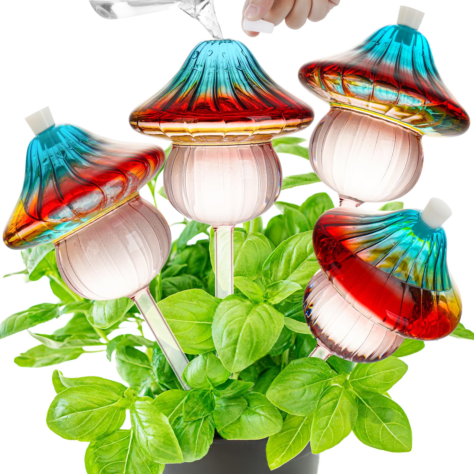 4 Pièces Boules D'Irrigation Pour Plantes - Globes Arrosage Automatique Transparent 500ml, Idéal Maison Intérieur Extérieur