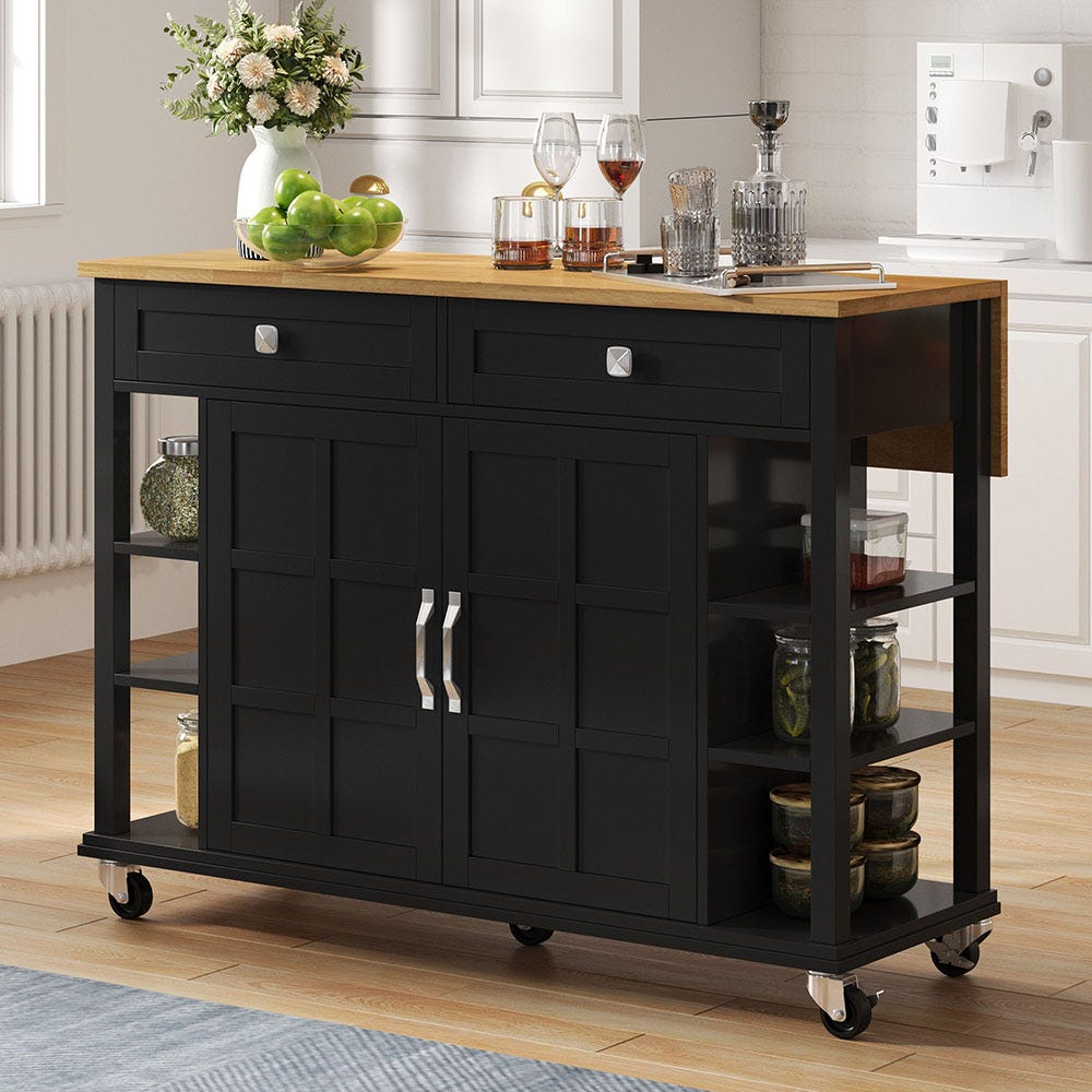 BDW Armoire de Cuisine Olive 40 cm avec Plan de Travail - 4 BDW Armoire de Cuisine Olive 40 cm avec Plan de Travail - 4