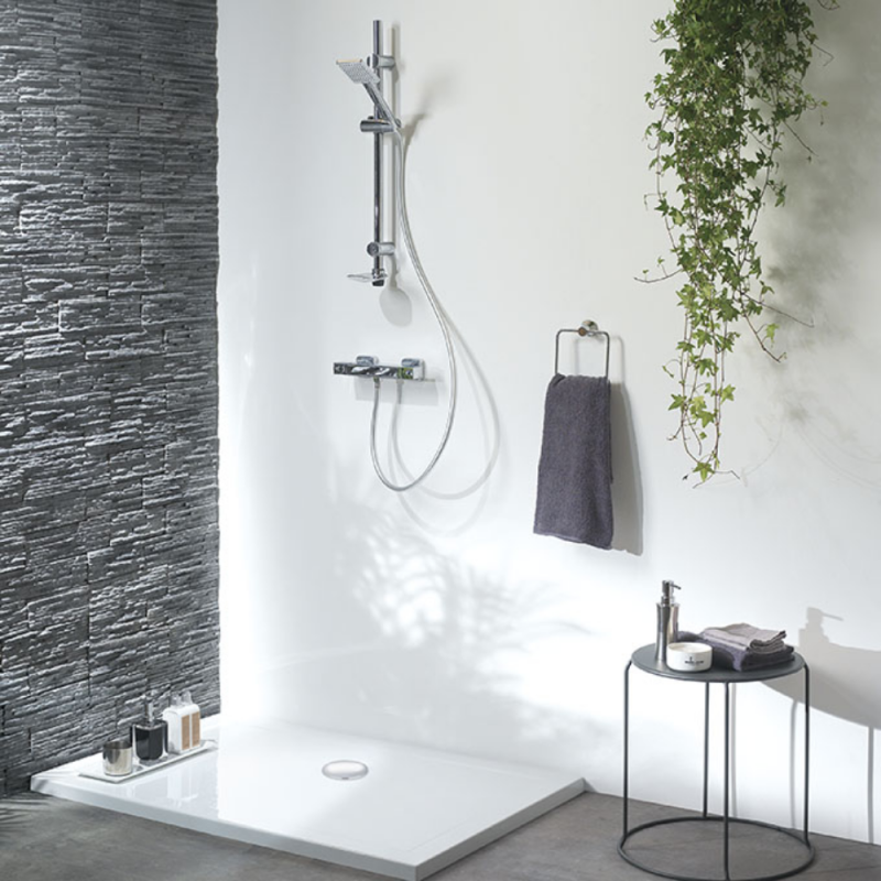 Bonde de receveur de douche sortie verticale WIRQUIN Tourbillon D90 dôme chromé - 2
