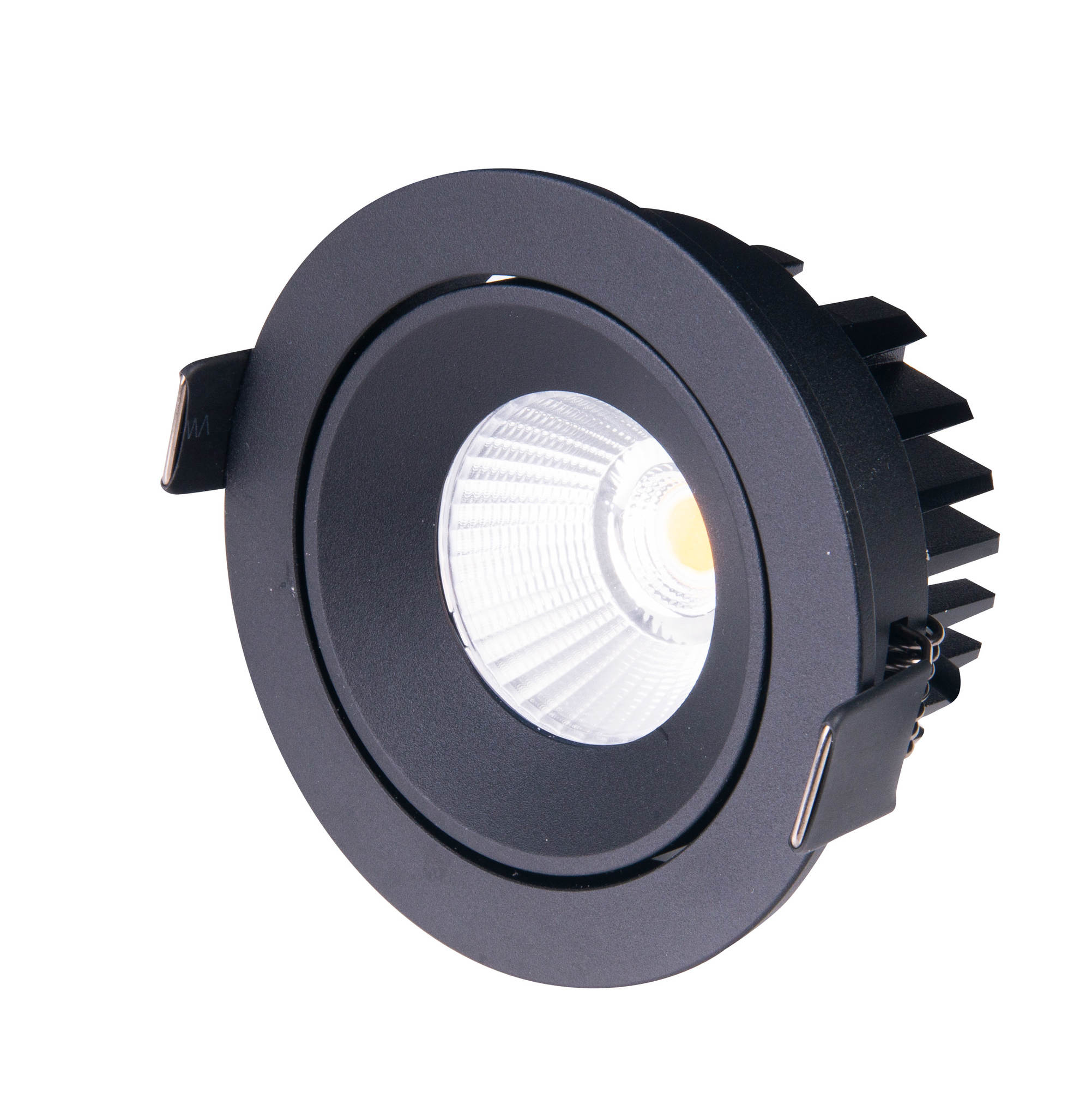 Oprawa wpuszczana LED CYKLOP 12W 3000K 754lm metal czarna wym:4,7x6x6cm IP65 Maxlight