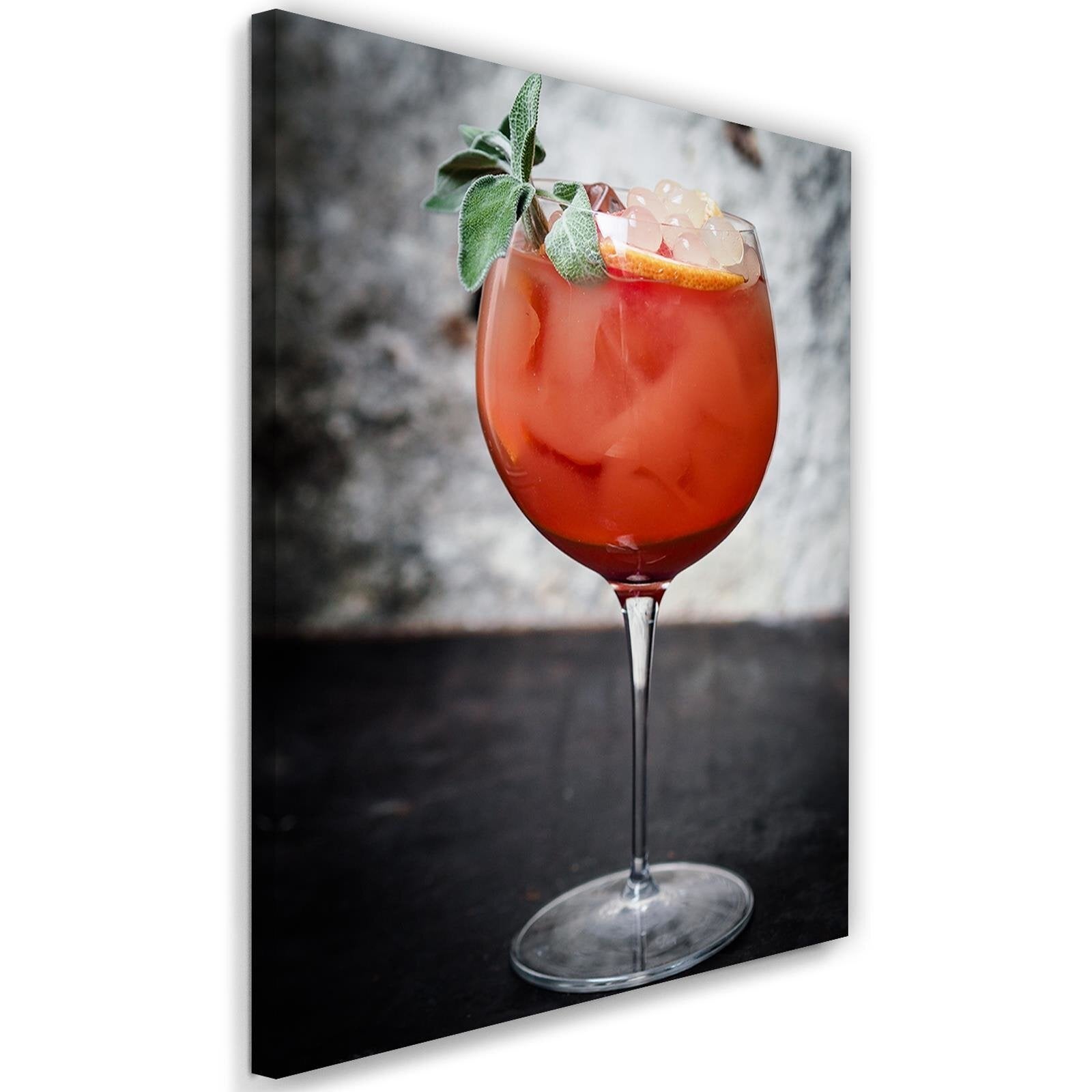 Obraz na płótnie, Drink z lodem 60x90