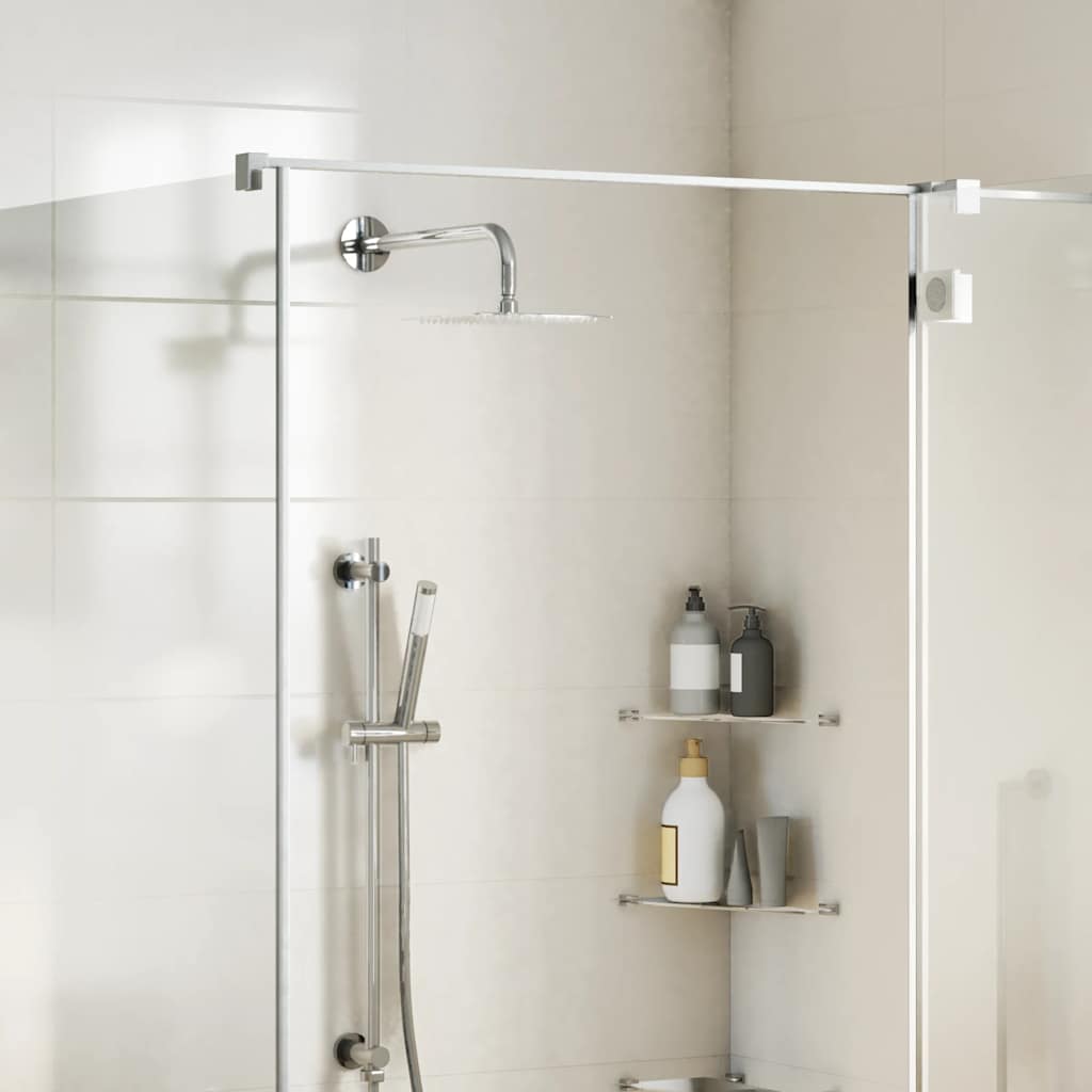 BALNEO Système de douche avec pommeau de pluie argent brossé Acier