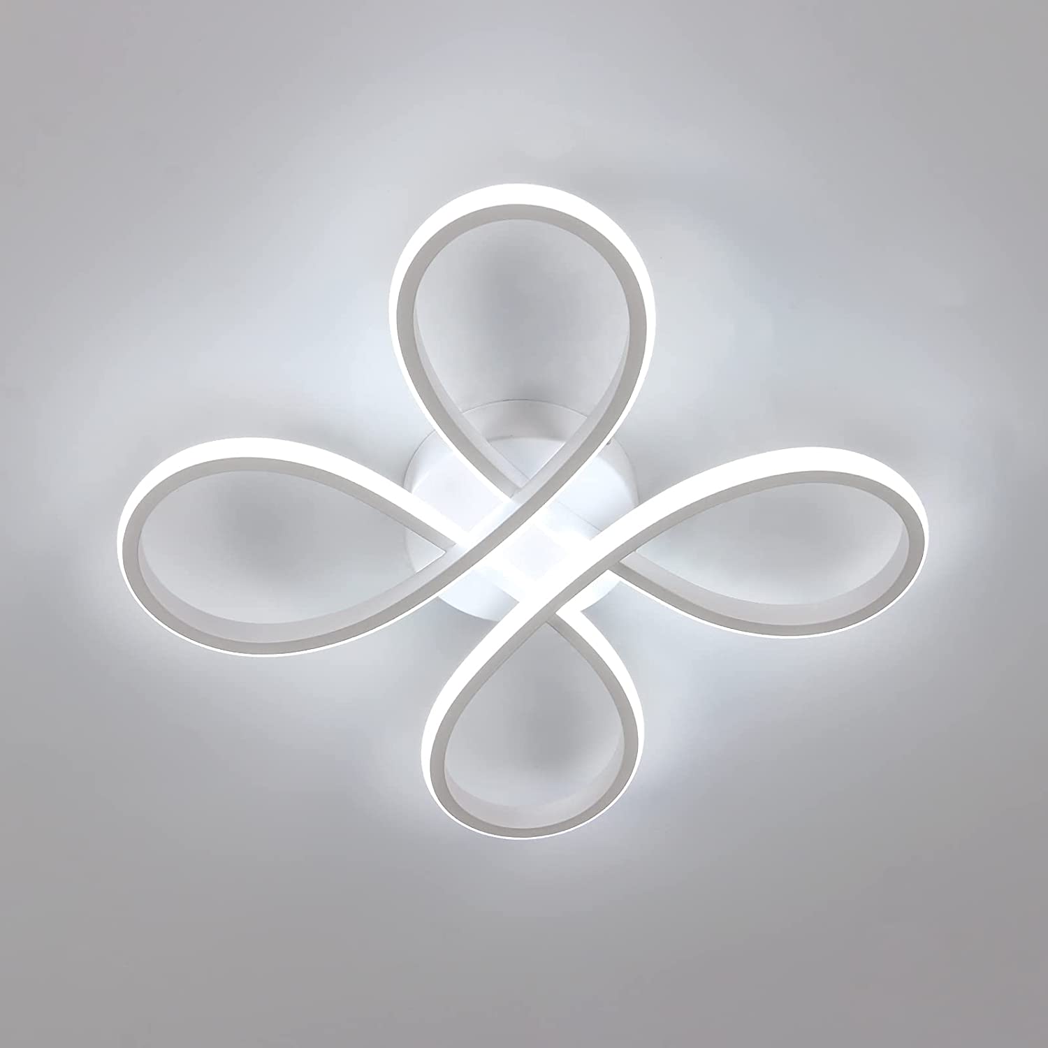 Goeco moderna lámpara de techo led 30w 3400lm lámpara de techo para cocina, dormitorio, pasillo comedor, balcón