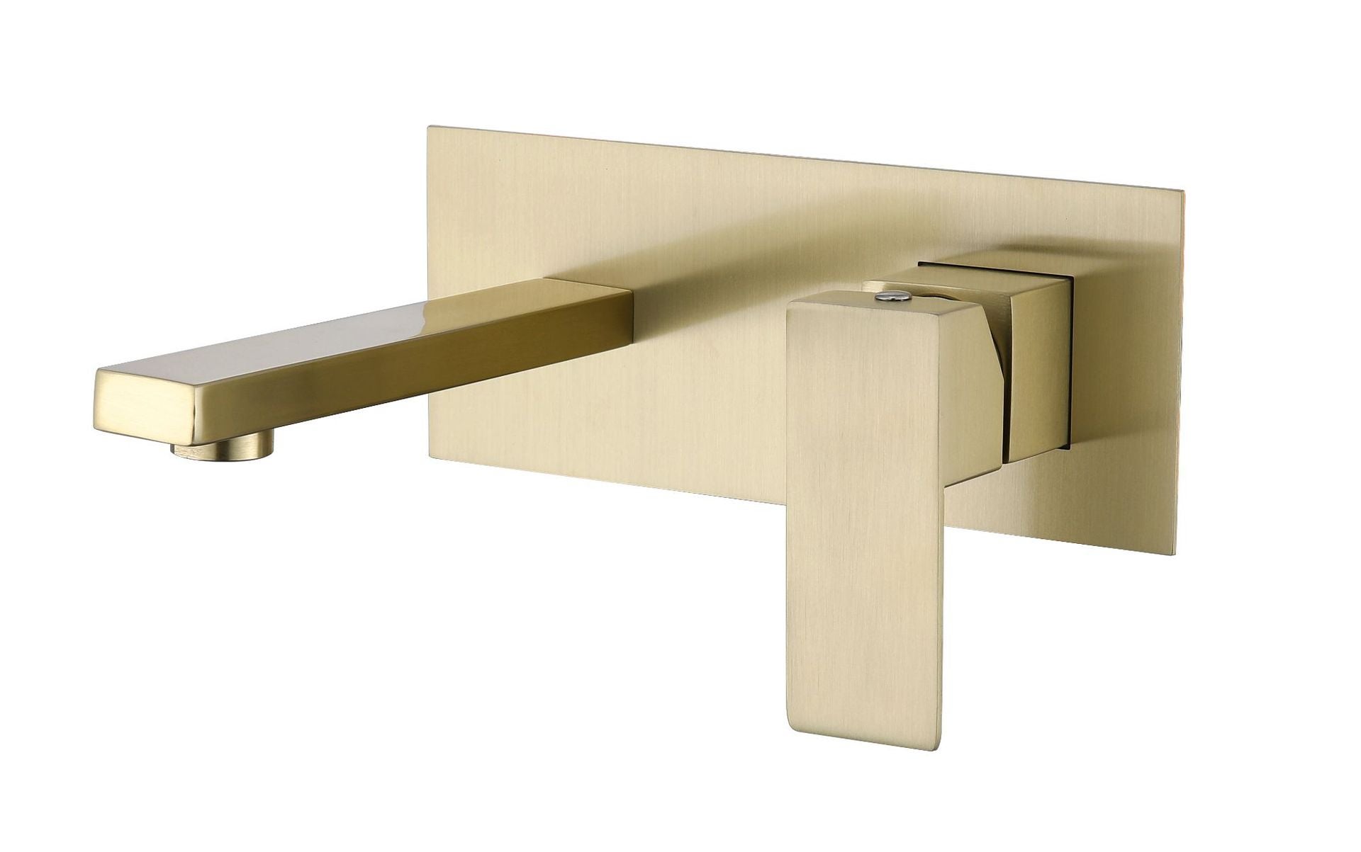 Robinet de salle de bain en or luxueux avec lavabo en céramique, cartouche en laiton, monté sur le plan, à un trou, mélangeur d'eau chaude et oide - Chine Mélangeur de bassin
