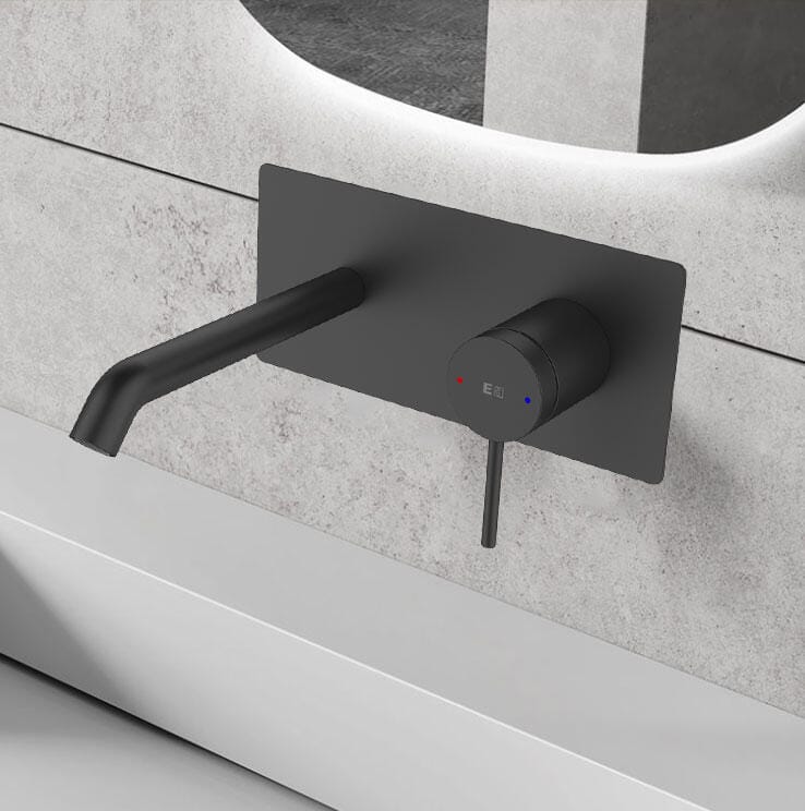 Envol bateria umywalkowa podtynkowa czarna