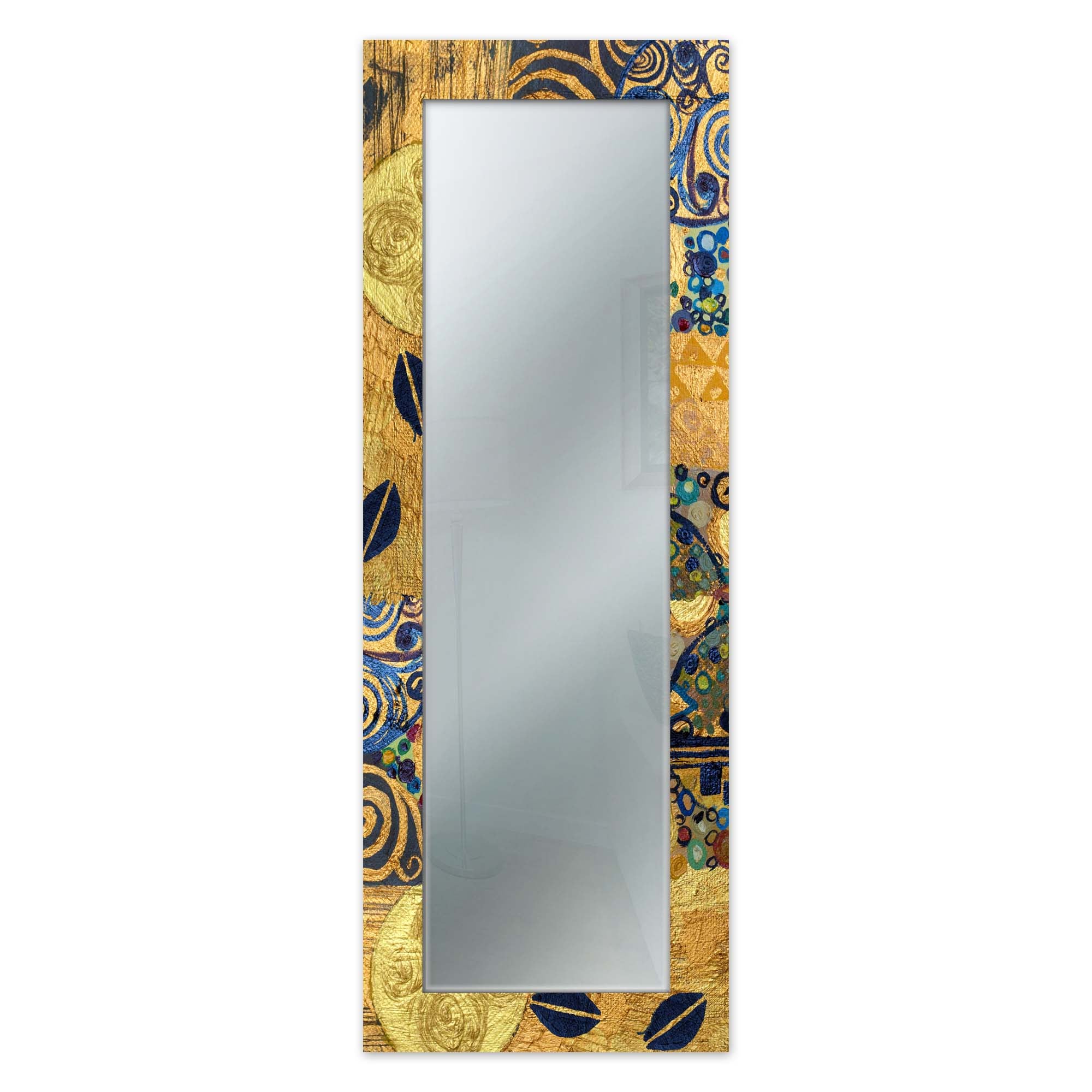 Specchio Da Parete MIRROR FANTASY Van Gogh - 44x127 Cm, Cornice Stampata Notturna, Per Interni
