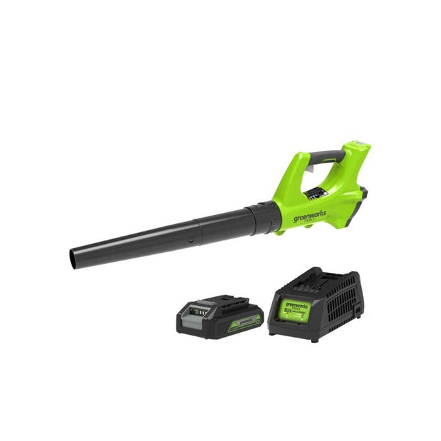 Souffleur GREENWORKS 24V - 1 batterie 2.0 Ah - 1 chargeur - G24ABK2