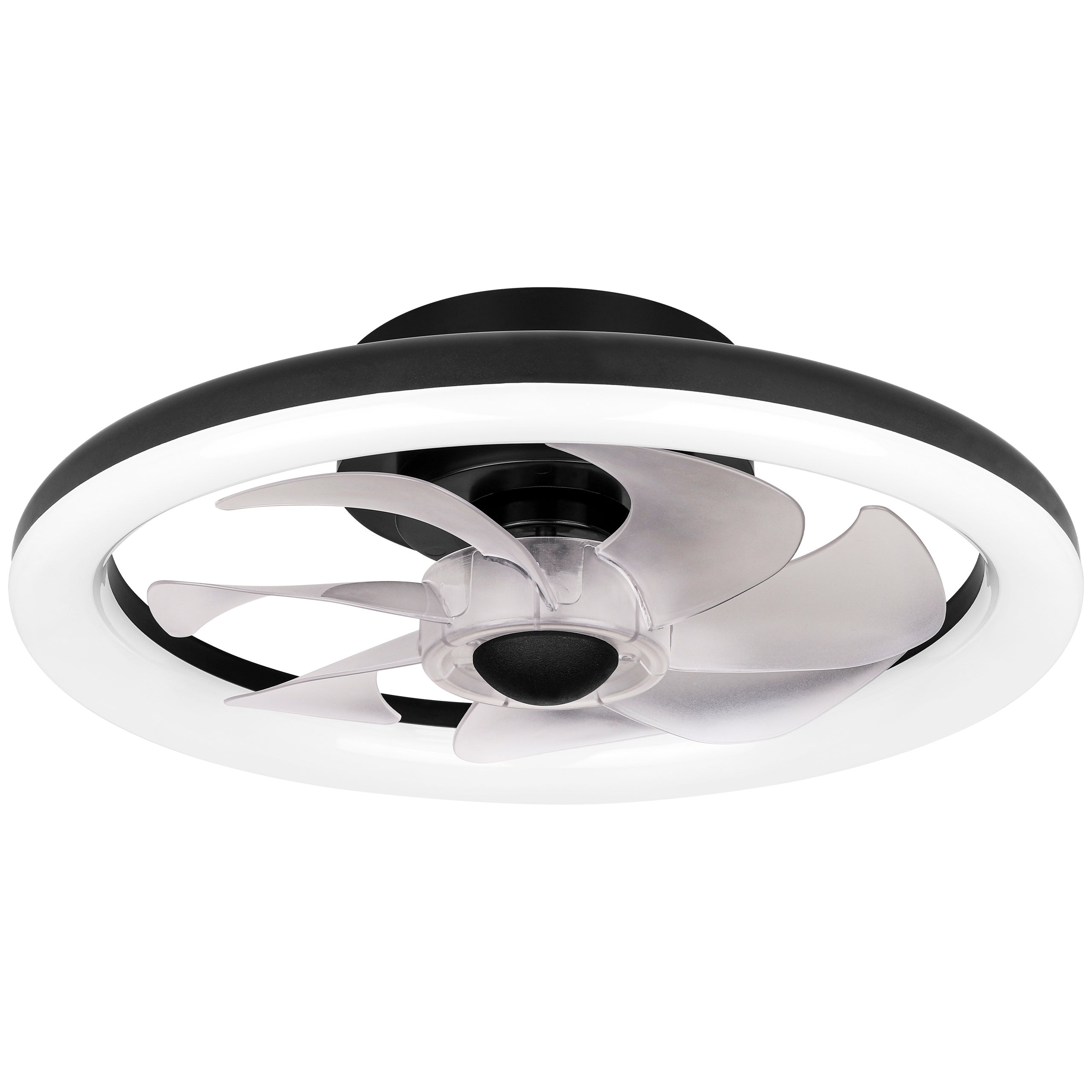 Plafon LED FLIP 36W+15W 40cm 3CCT z wentylatorem pilot aplikacja Smart Home czarny MasterLED