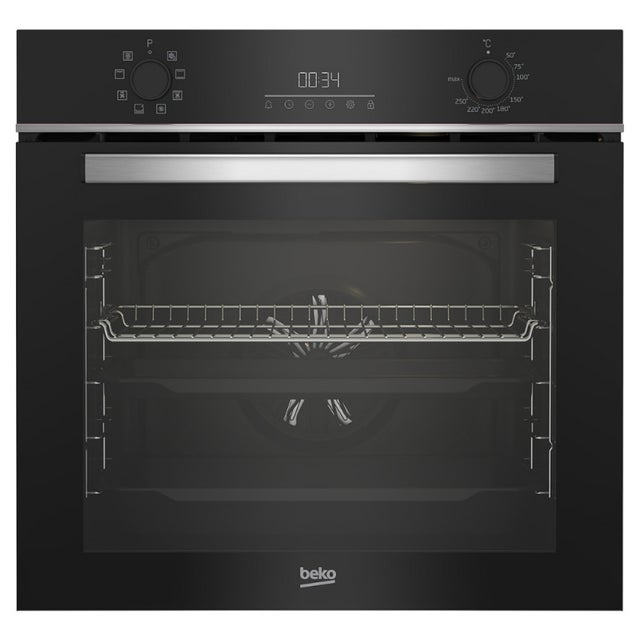 Beko Four encastrable multifonction 72 L, chaleur tournante AeroPerfect, 8 programmes, nettoyage vapeur SteamShine® (BBIM13300X)