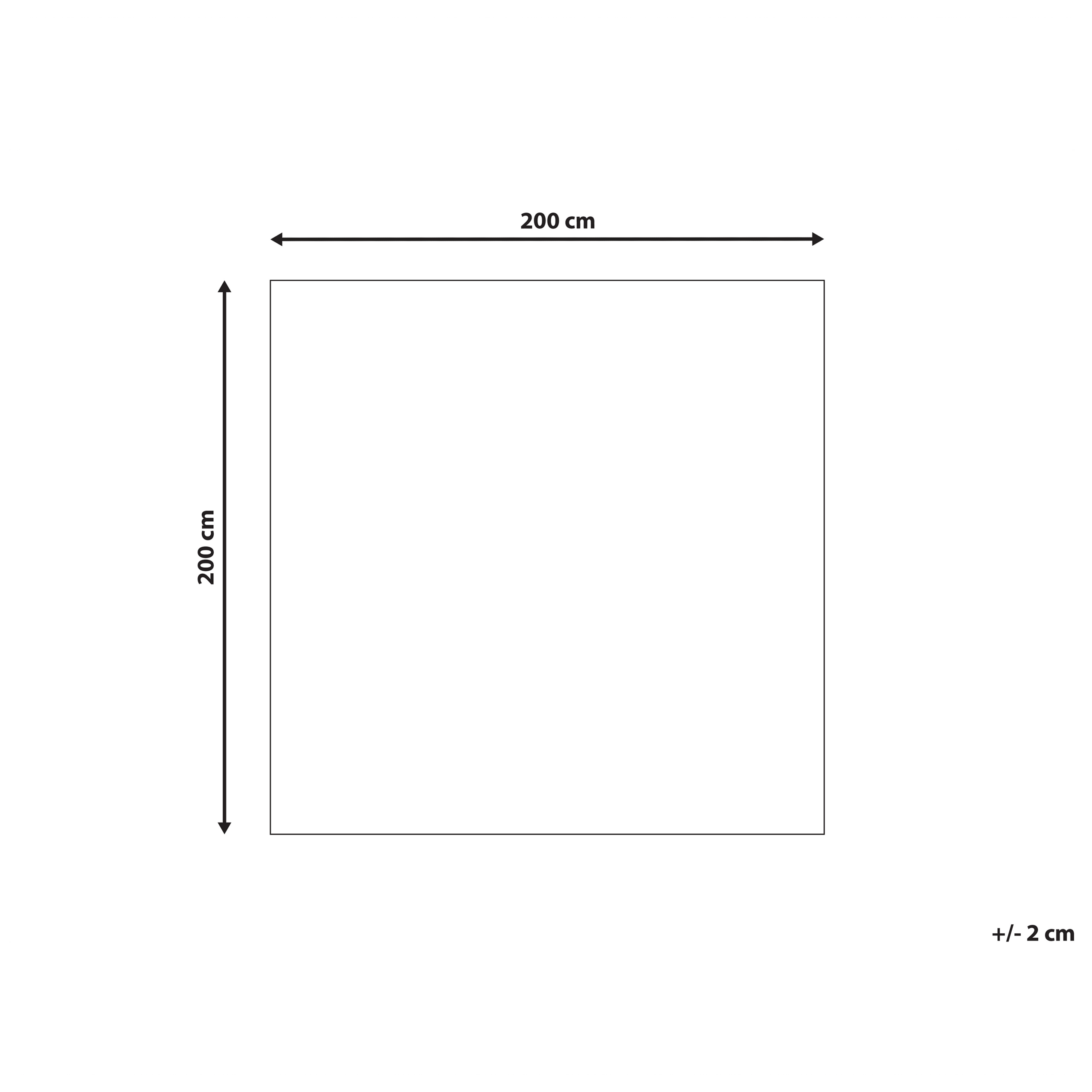 Tappeto lana multicolore 200 x 200 cm HAYMANA - 3
