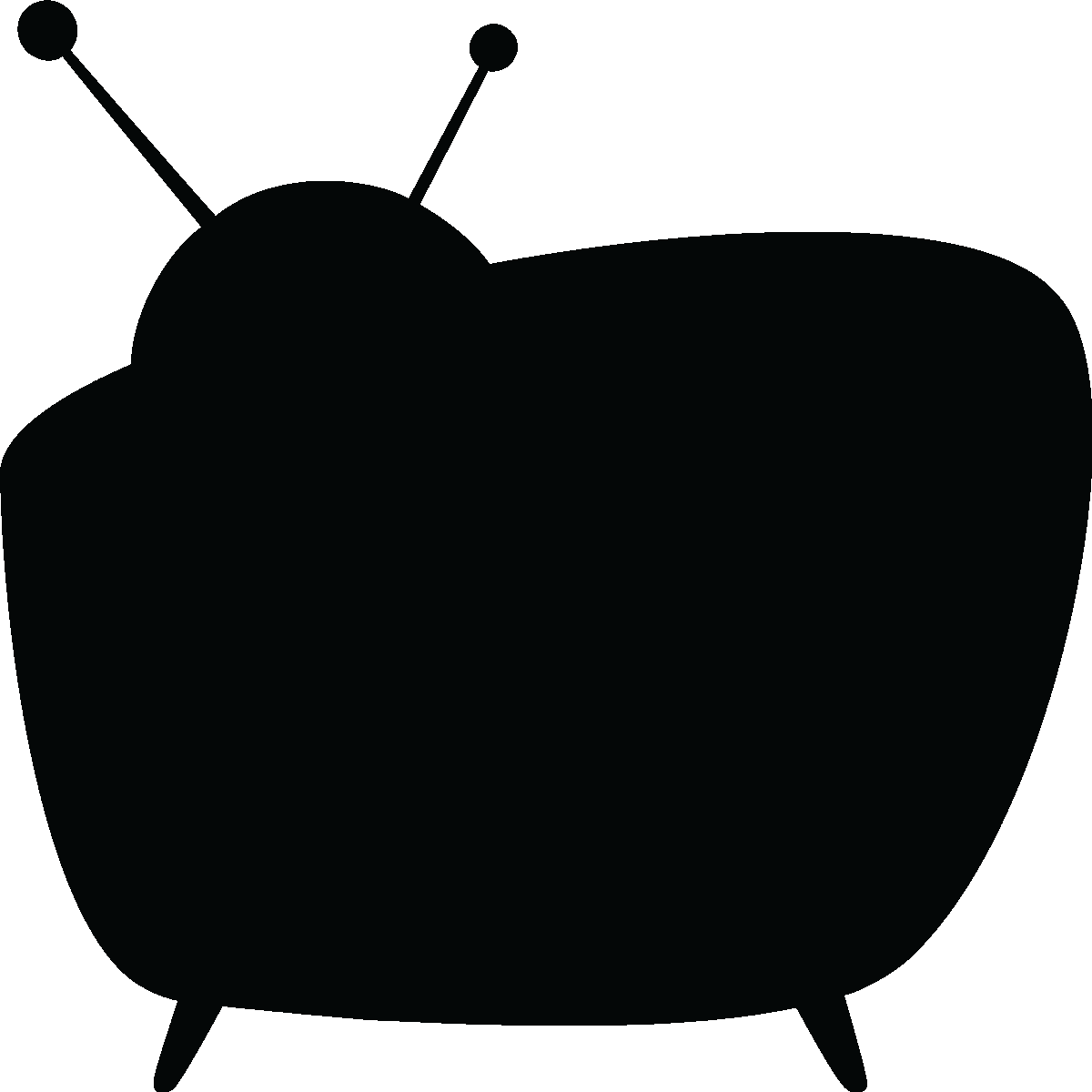 Adesivo Stazione televisiva Ex - Sticker adesivo - adesivi murali - 70x70cm - 2