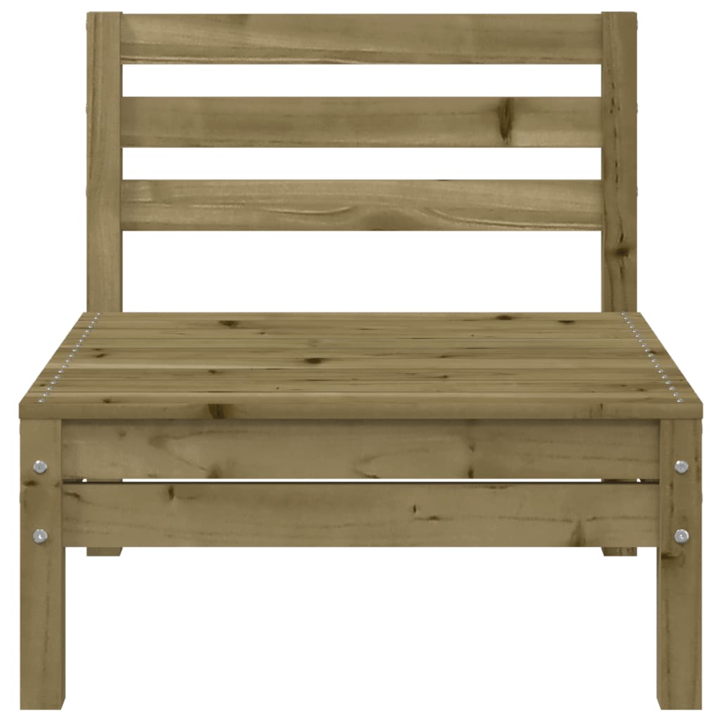 Salon bas de jardin en Bois Marron 4 personnes - 7