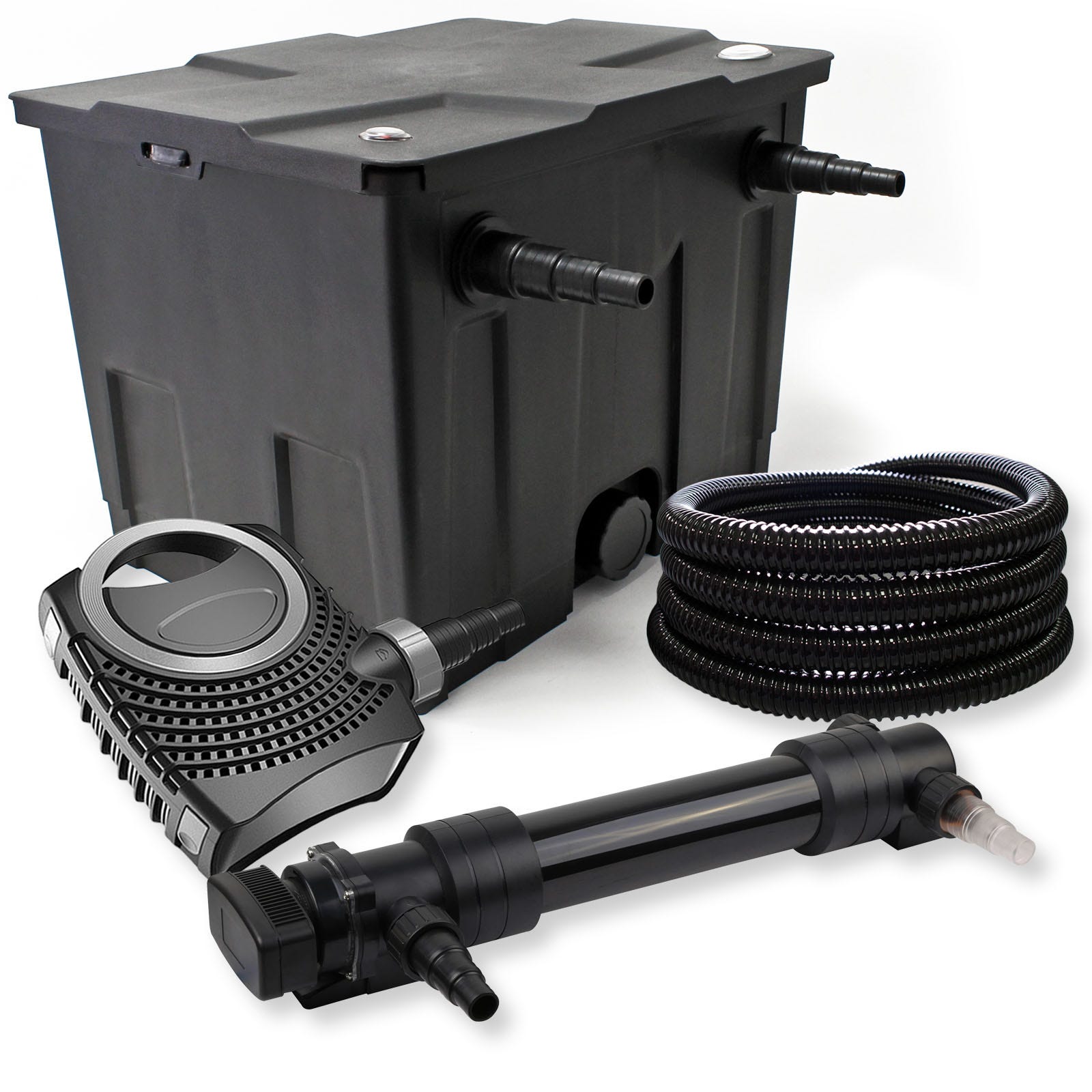 Sunsun Set SunSun Set Filtro laghetto a 1 camera 12000l Chiarificatore UVC 36W 6ª ...