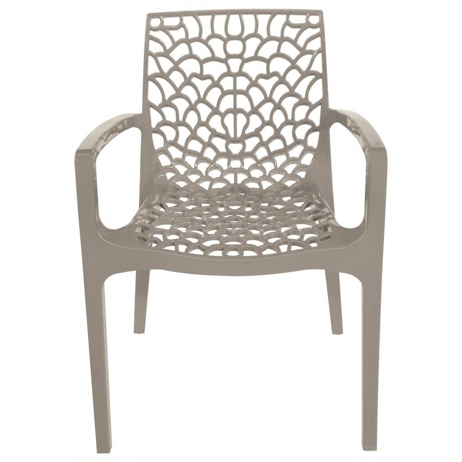 Chaise en polypropylène accoudoirs jardin café Grand Soleil Gruvyer Arm - 8