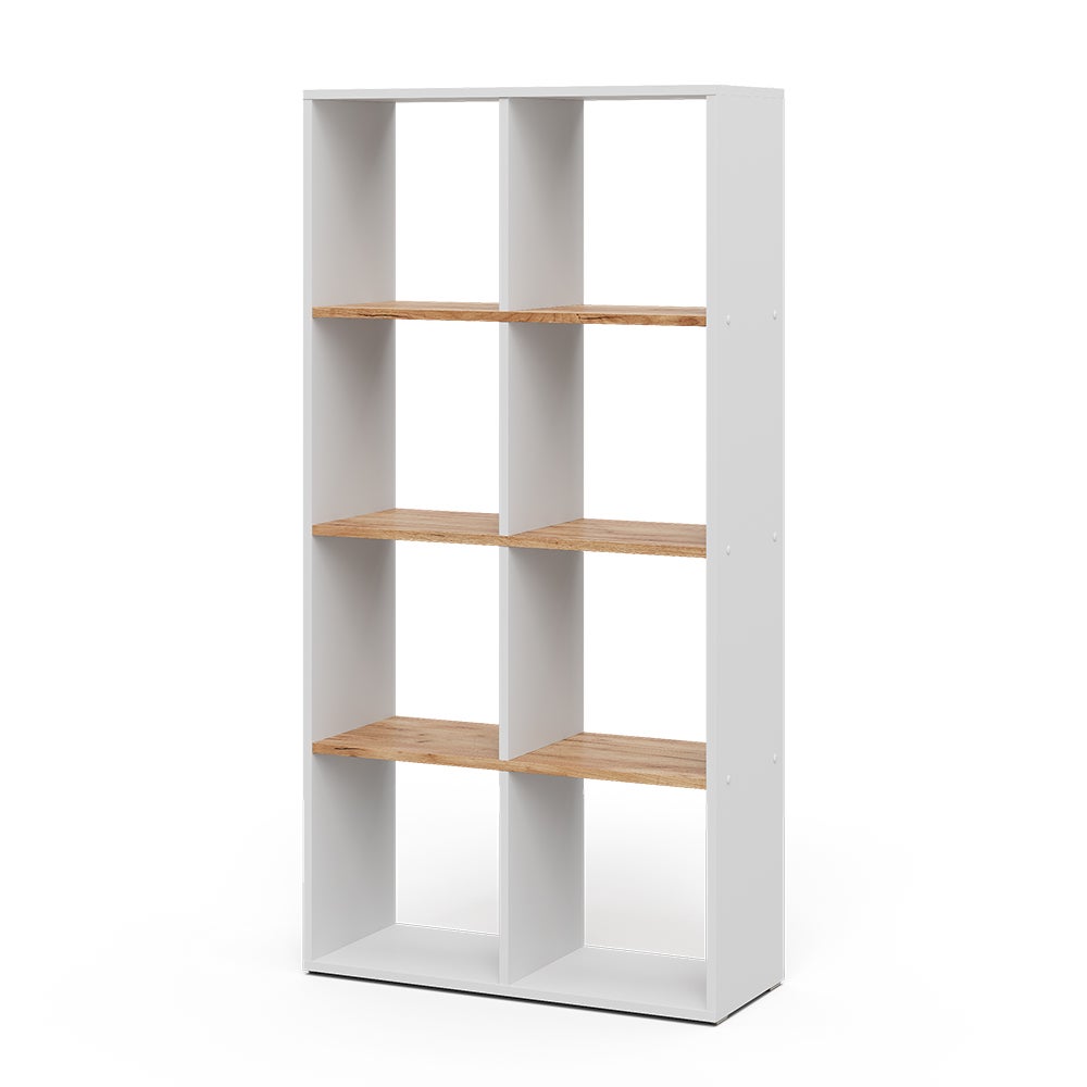 Vicco Room Divider Scutum, Biały/złoty dąb, 143 x 72 cm