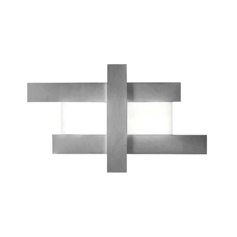 Gea Luce  Aplique Led De Diseño Moderno 50W, Estructura Geométrica De Acero, Luz Cálida 3000K, 2620Lm, Ancho 104 Cm, Ip20 Blanco , Leroy Merlin