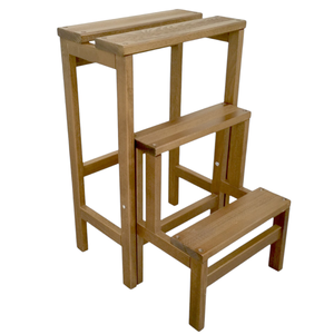 Giaquinto Sgabello Snack Rinforzato Paglia Noce Cm 31x37x87,5 - 3