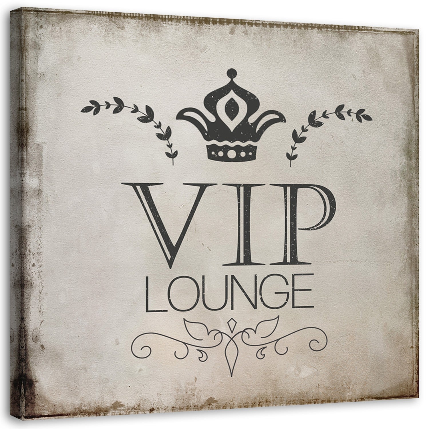 Obraz na płótnie, Napis VIP lounge 50x50