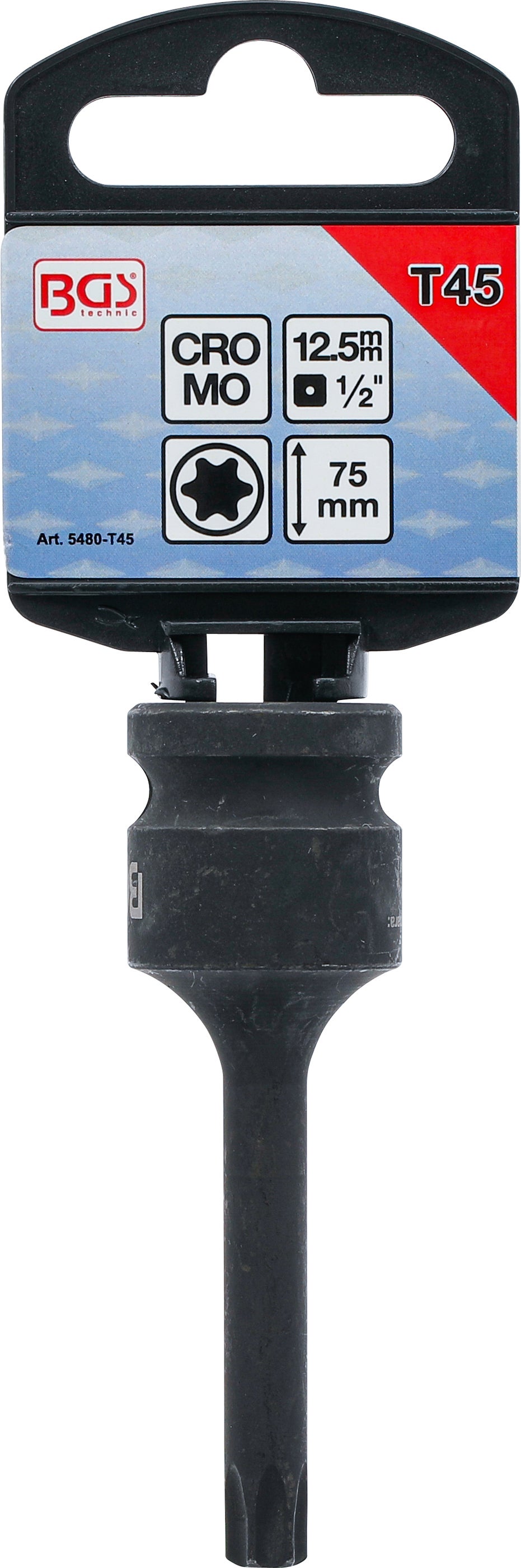 BGS Douille à embouts à choc | longueur 75 mm | 12,5 mm (1/2