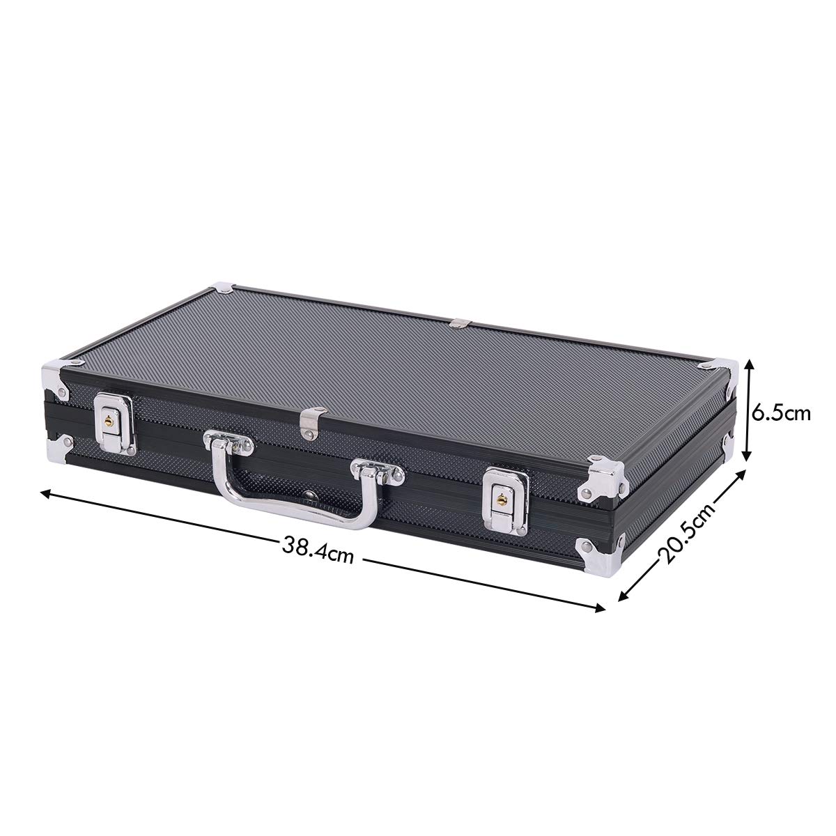 Malette Poker Set de Poker Professionnel 300 Jetons avec 2 Jeux de 54 Cartes valise Noir - 6