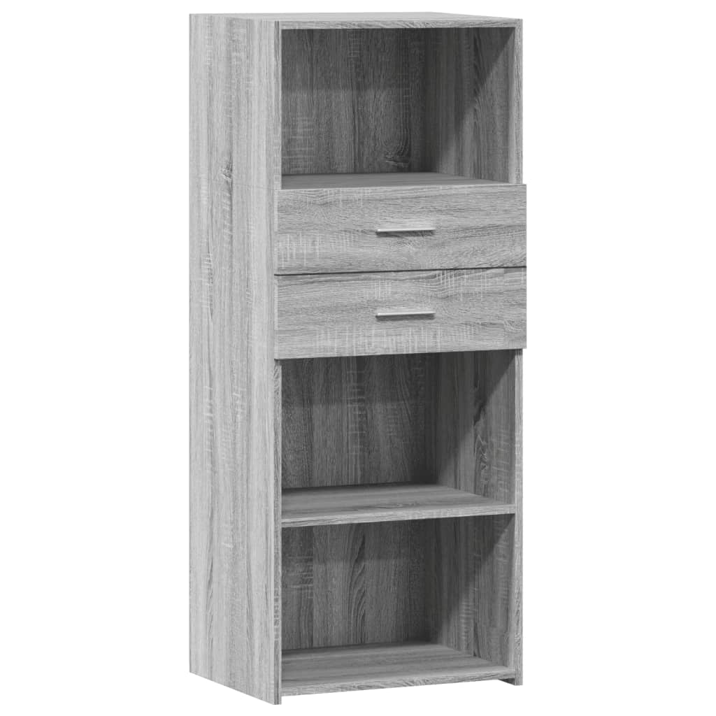 Buffet haut | Meuble de Rangement | Bahut sonoma gris 50x42,5x124 cm ...