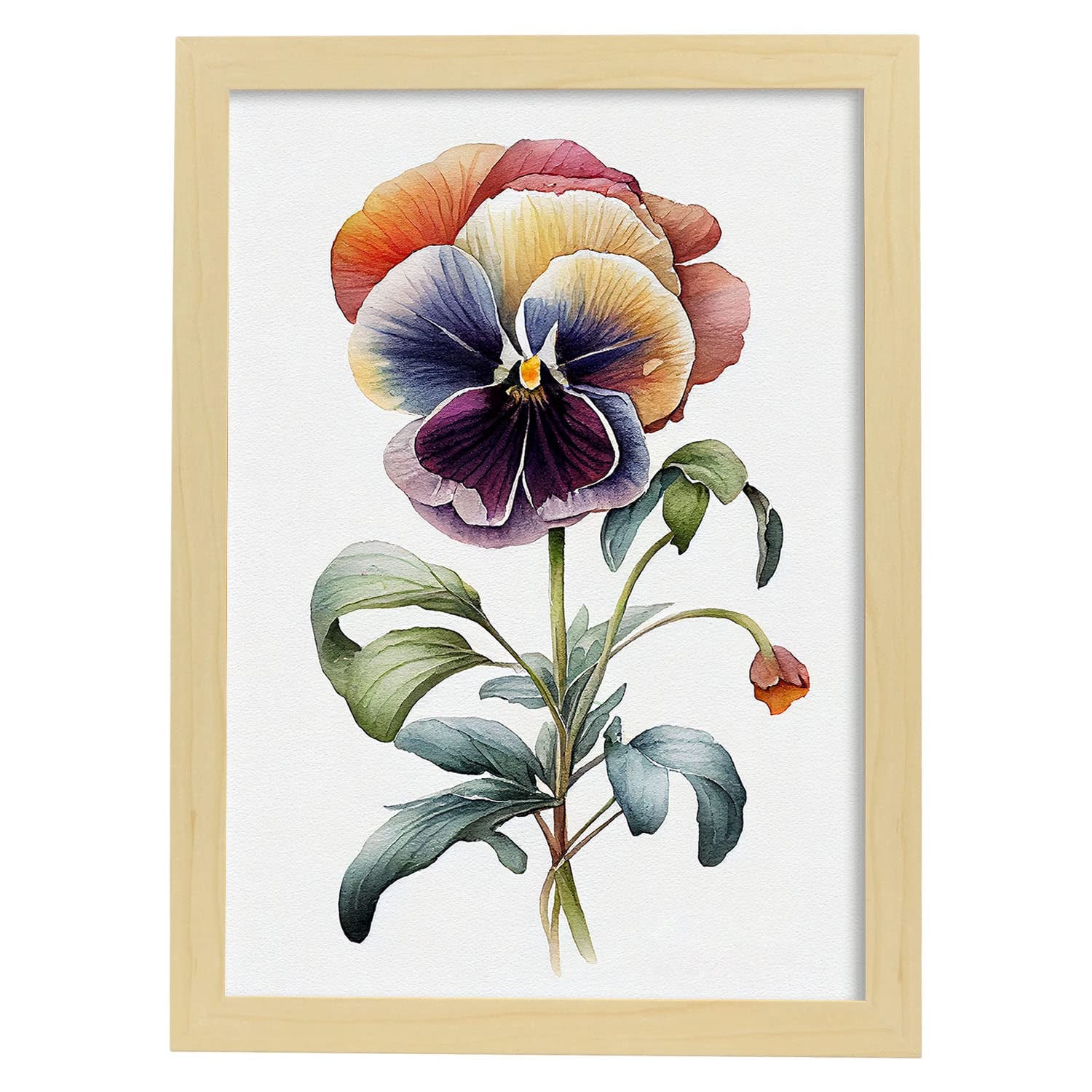 Kits de Fleur Broderie Diamant - Pensée Multicolores